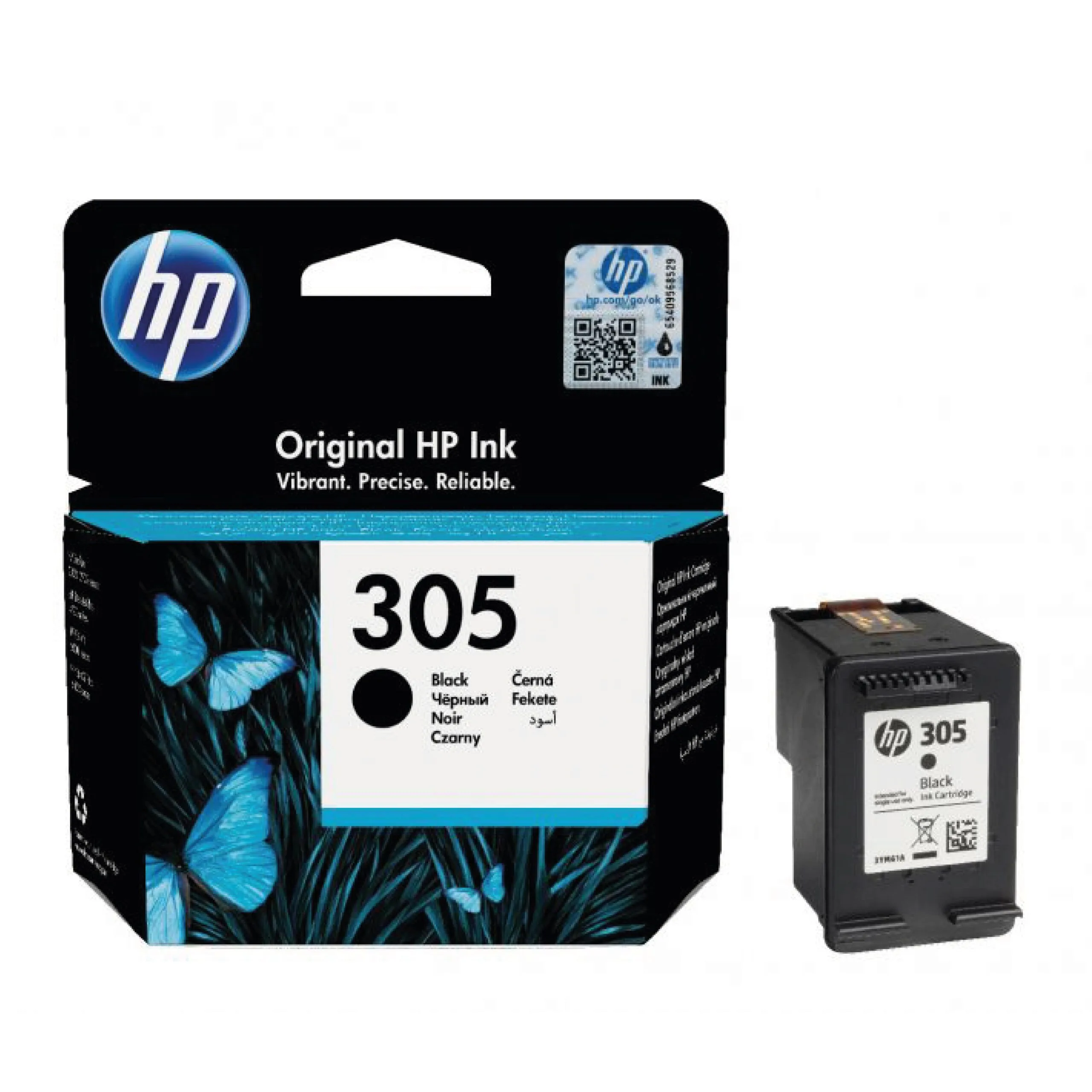 HP 305 Black Original Ink Cartridge - 3YM61AE