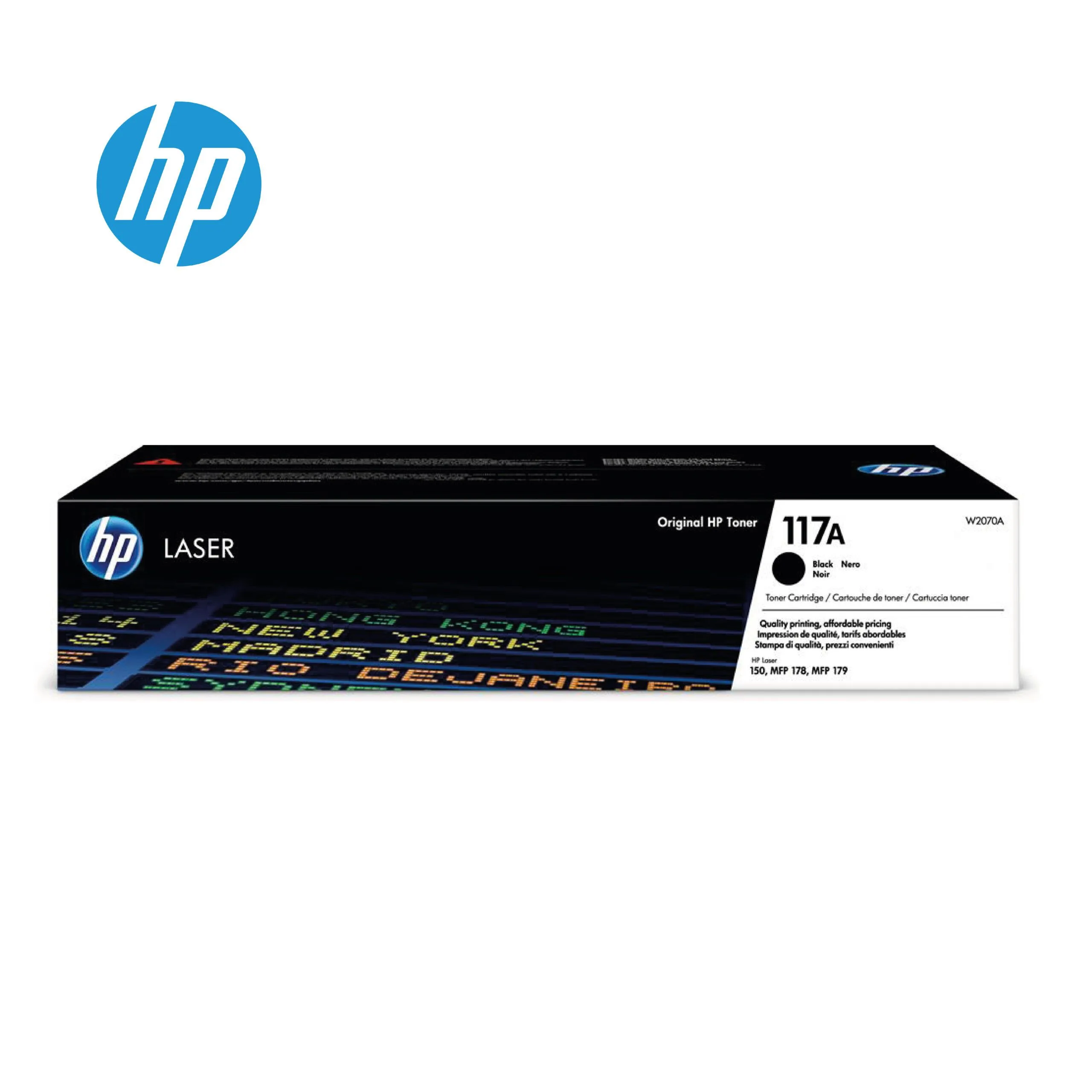 HP 117A Black Original Laser Toner Cartridge - W2070A