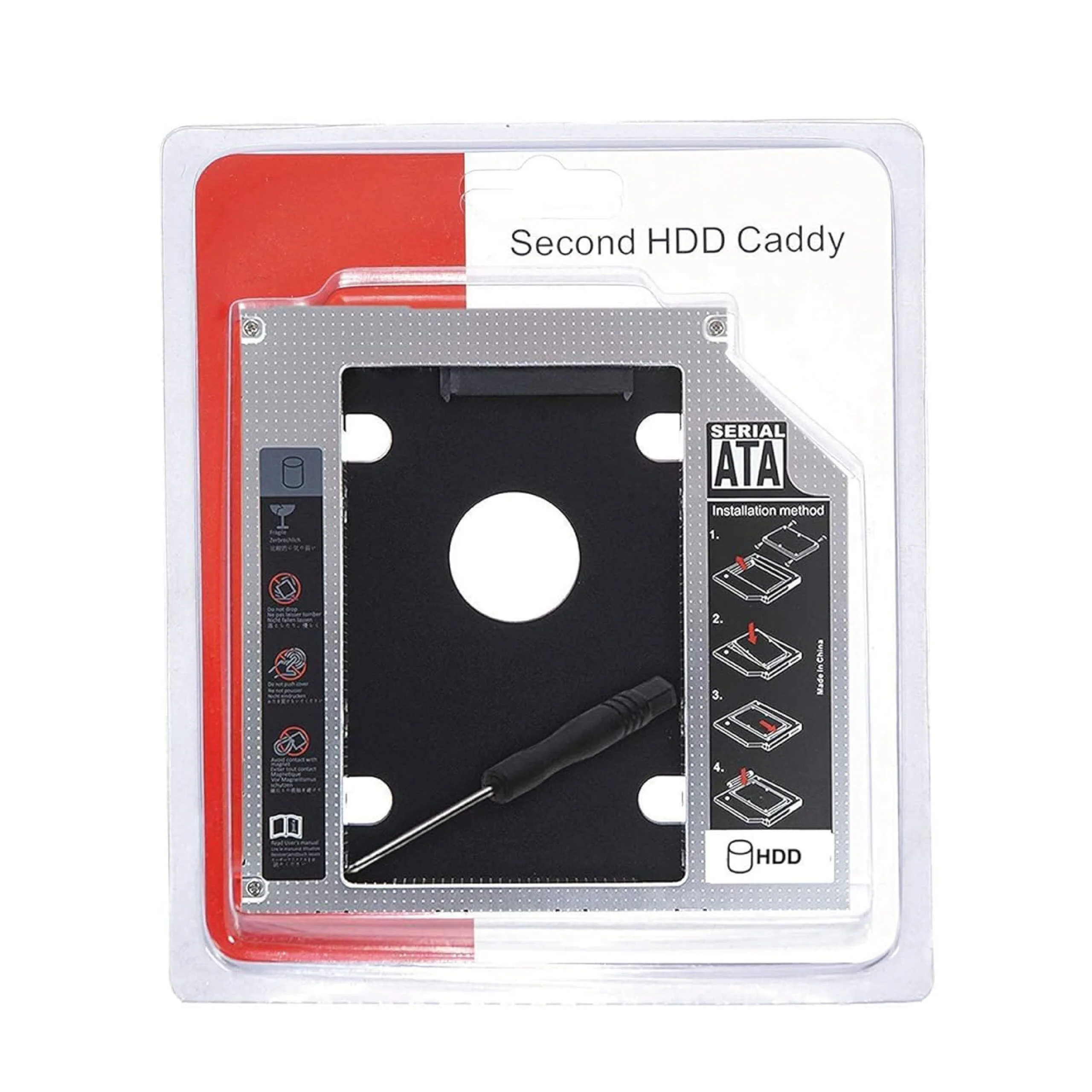 كادي هارد ديسك/SSD للابتوب بسماكة 9.5 ملم بدل محرك الأقراص - 2.5 بوصة SATA