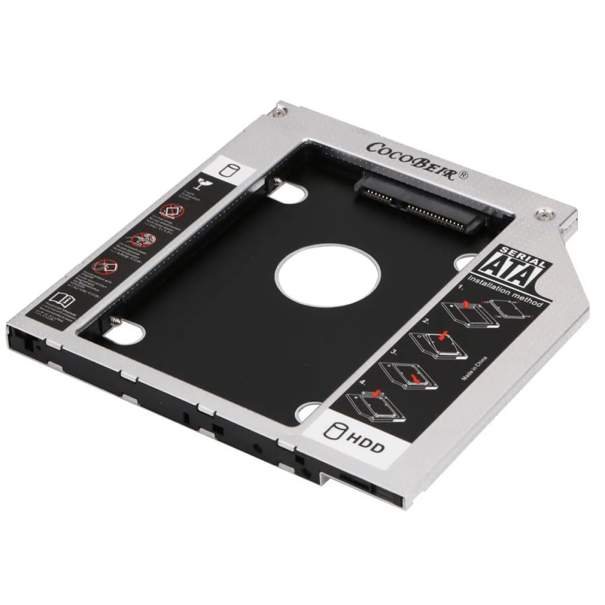 كادي هارد ديسك/SSD للابتوب بسماكة 9.5 ملم بدل محرك الأقراص - 2.5 بوصة SATA