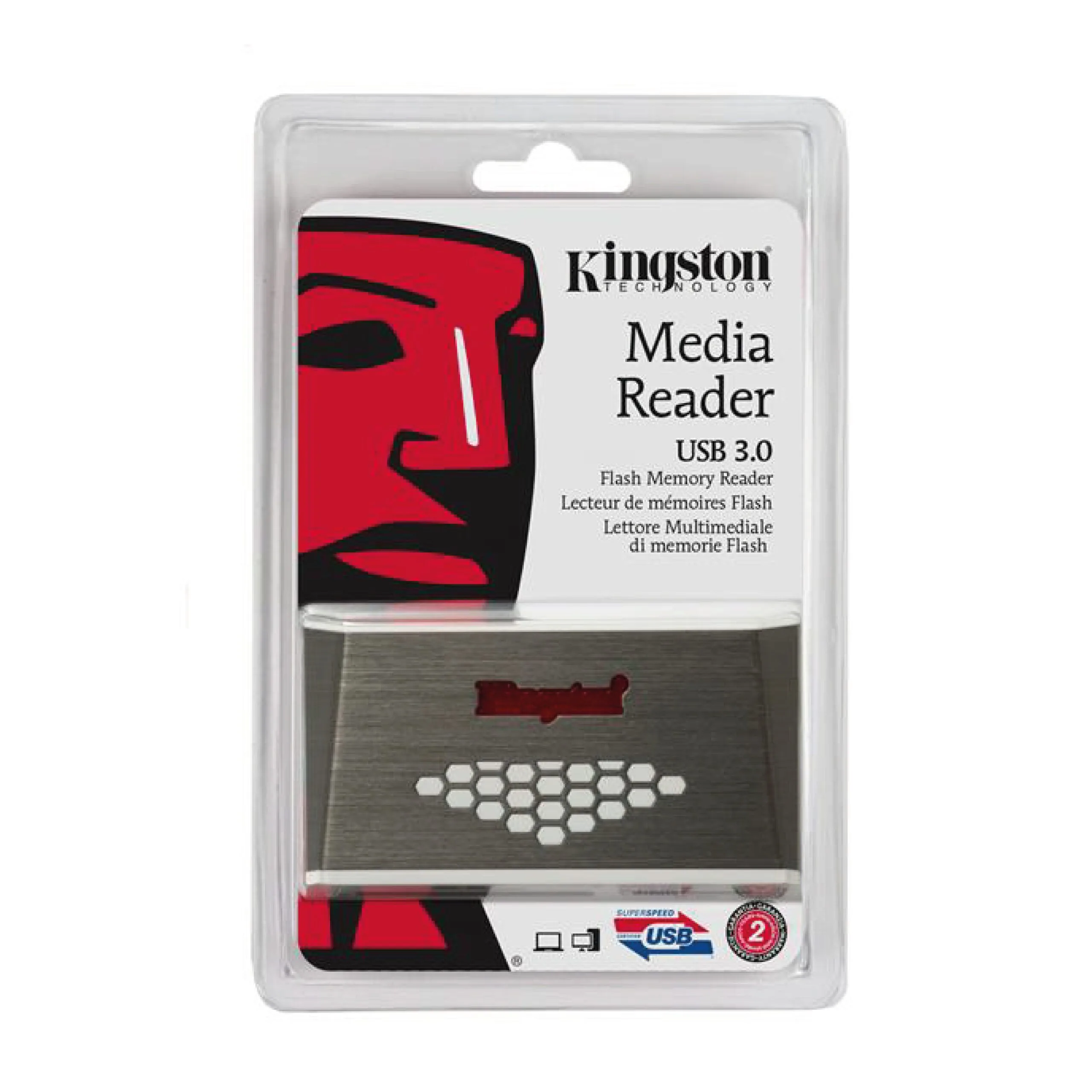 قارئ بطاقات Kingston FCR-HS4 عالي السرعة USB 3.0