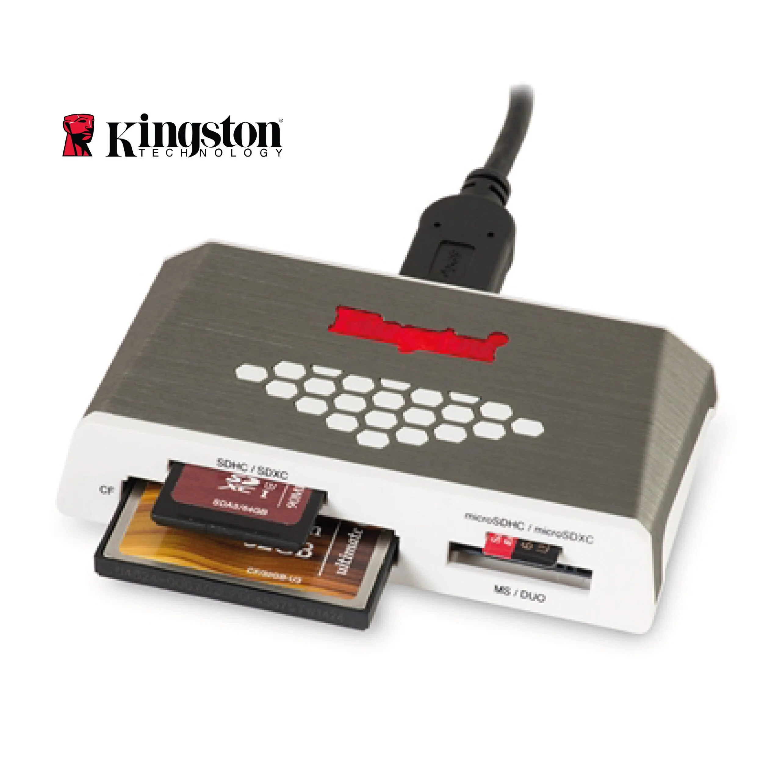 قارئ بطاقات Kingston FCR-HS4 عالي السرعة USB 3.0