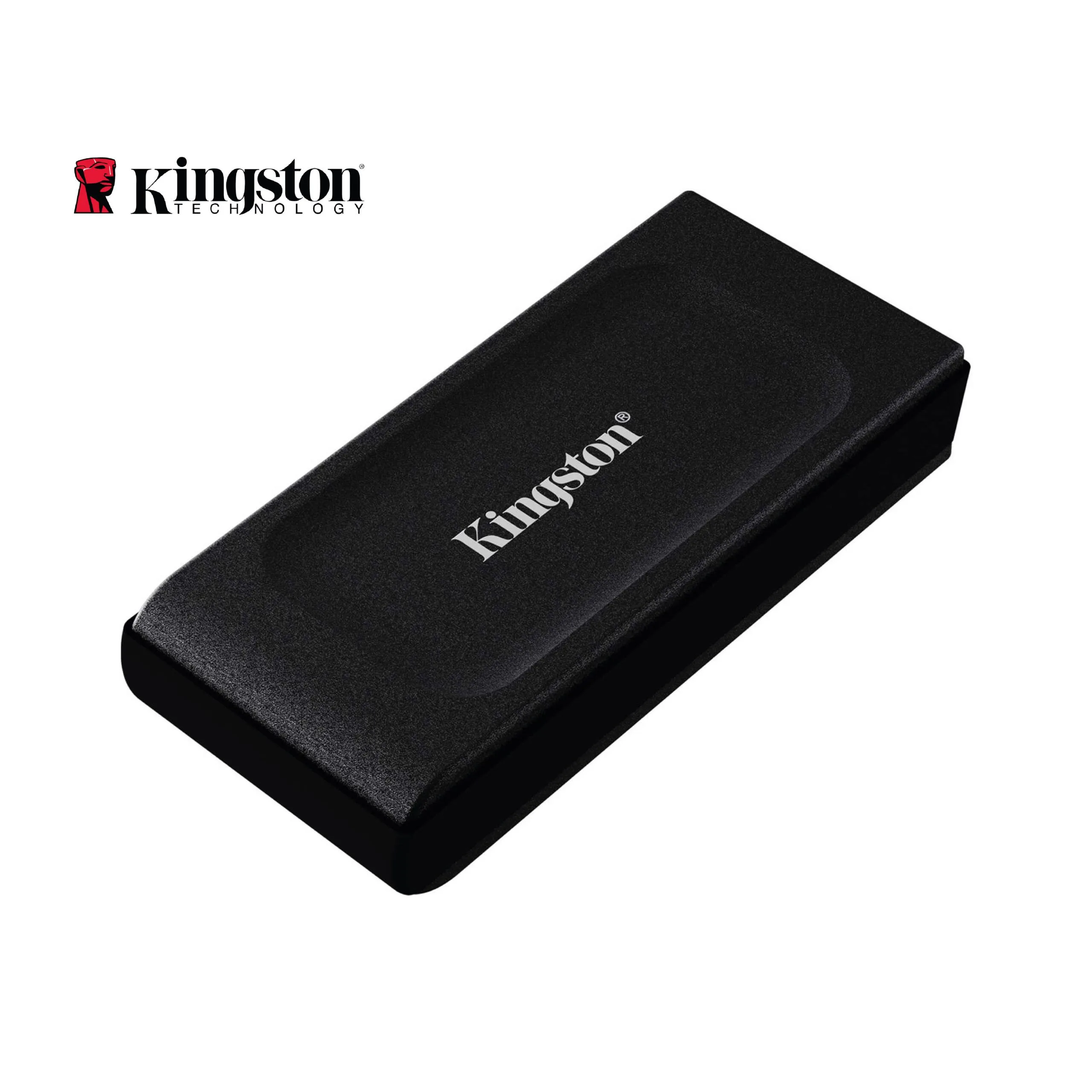 قرص SSD خارجي Kingston XS1000 سعة 1TB عالي الأداء USB 3.2 Gen 2 مع كابل Type-C إلى USB-A