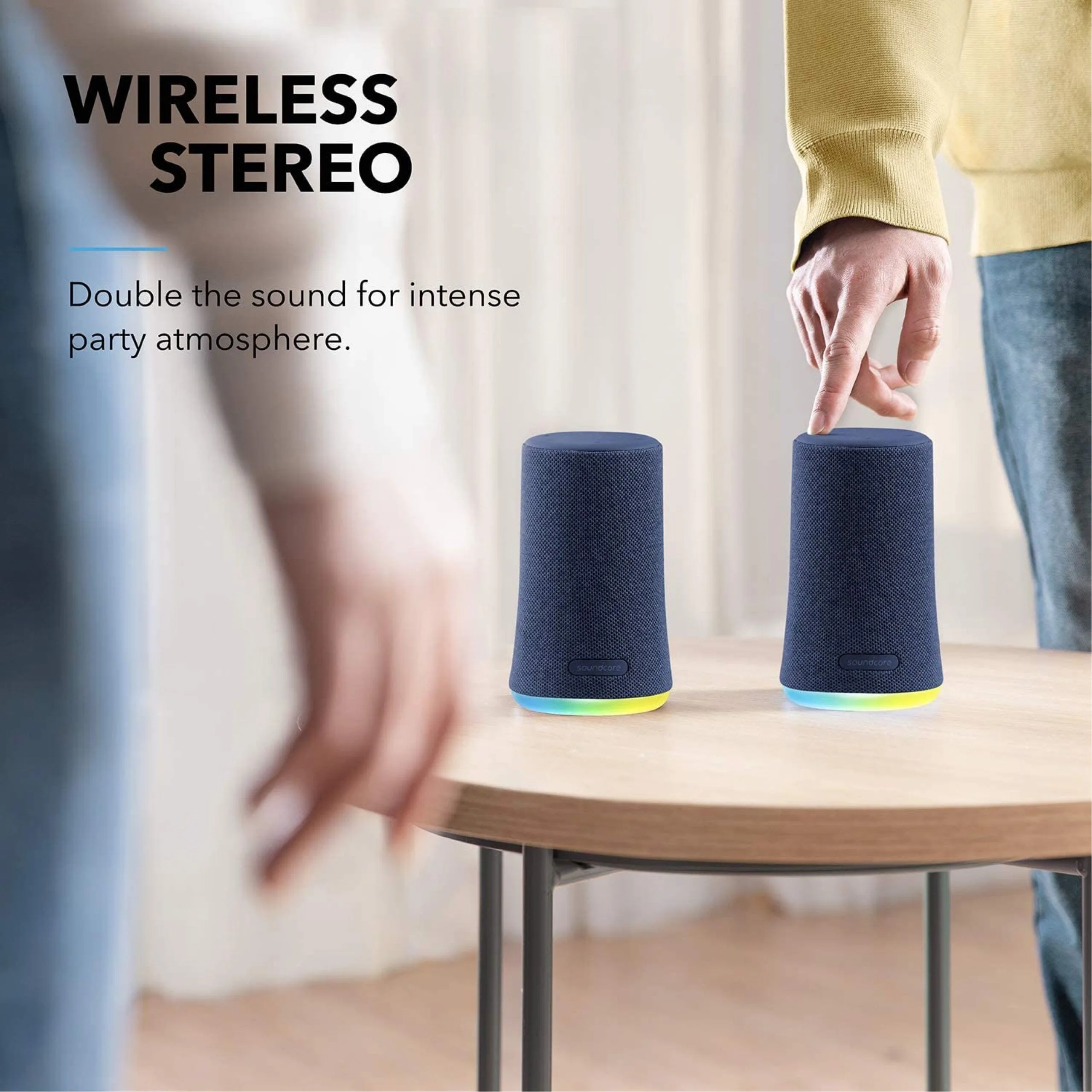 سماعة Anker Soundcore Flare Mini محمولة مقاومة للماء - أزرق