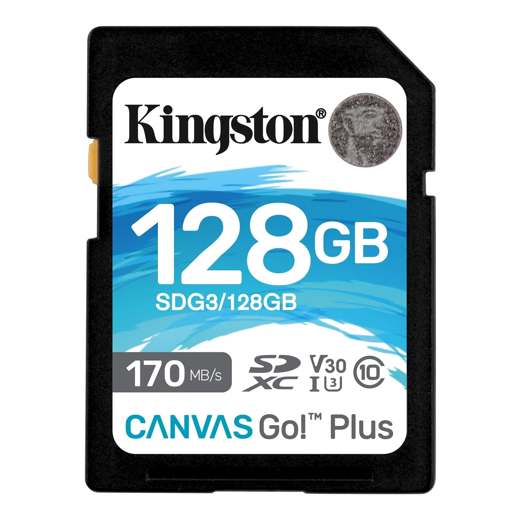 Kingston 128GB SDXC Memory Card Canvas Go Plus 170MB/s UHS-I C10 U3 V30