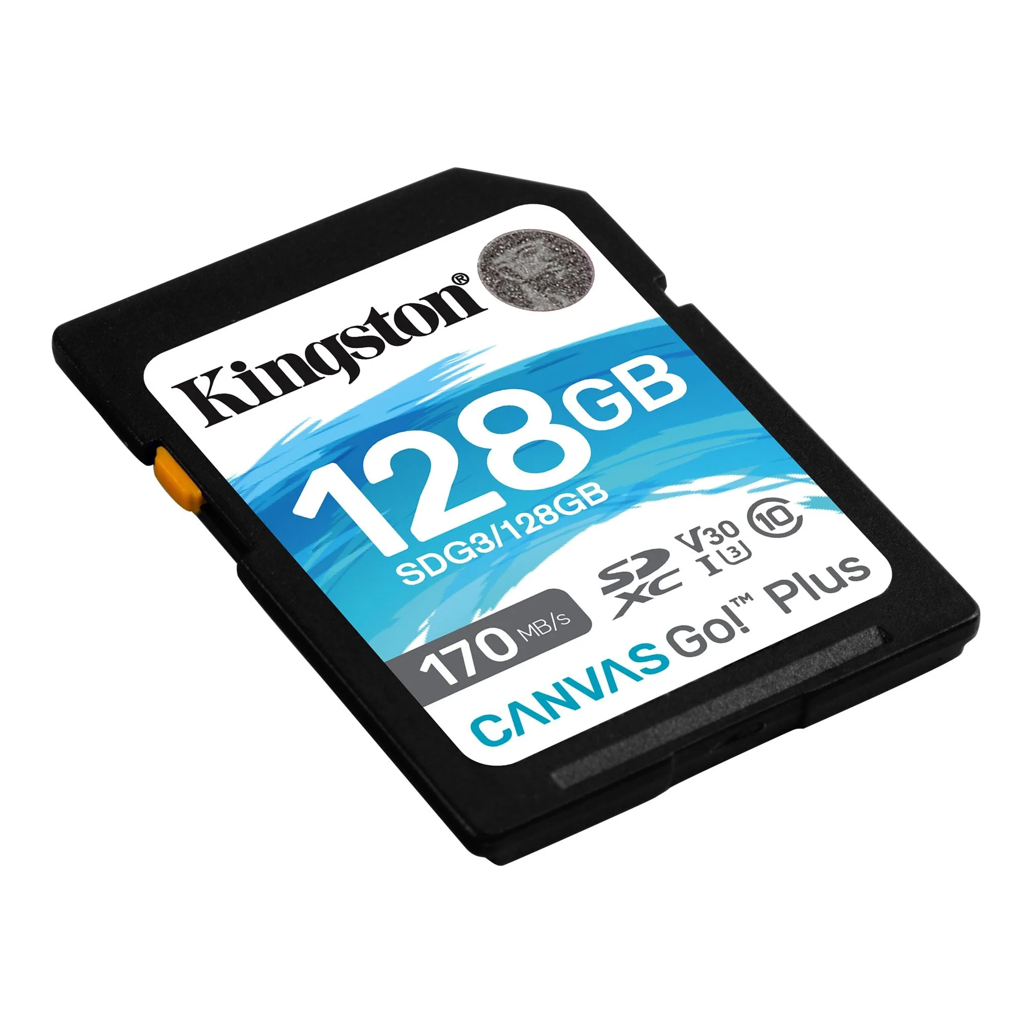 Kingston 128GB SDXC Memory Card Canvas Go Plus 170MB/s UHS-I C10 U3 V30