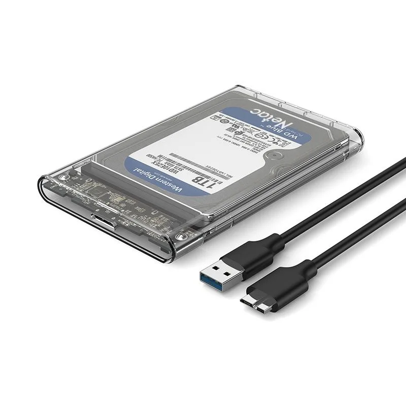 علبة هارد ديسك محمولة NETAC WH11 مقاس 2.5 بوصة لأقراص HDD/SSD بواجهة SATA 3.0