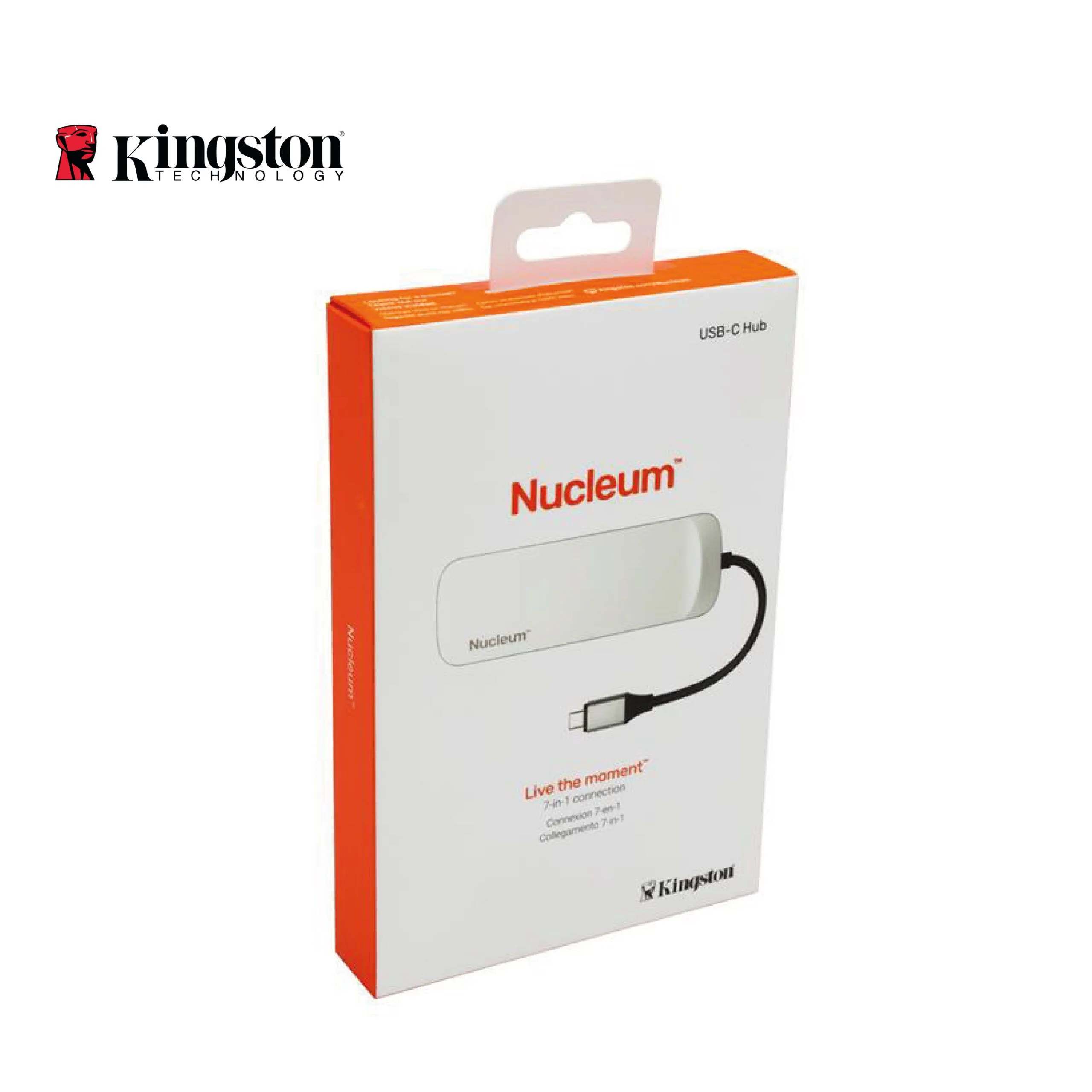 موزّع USB-C من Kingston Nucleum بمخرج HDMI ومنافذ USB-A وType-C وقارئ بطاقات SD وMicroSD