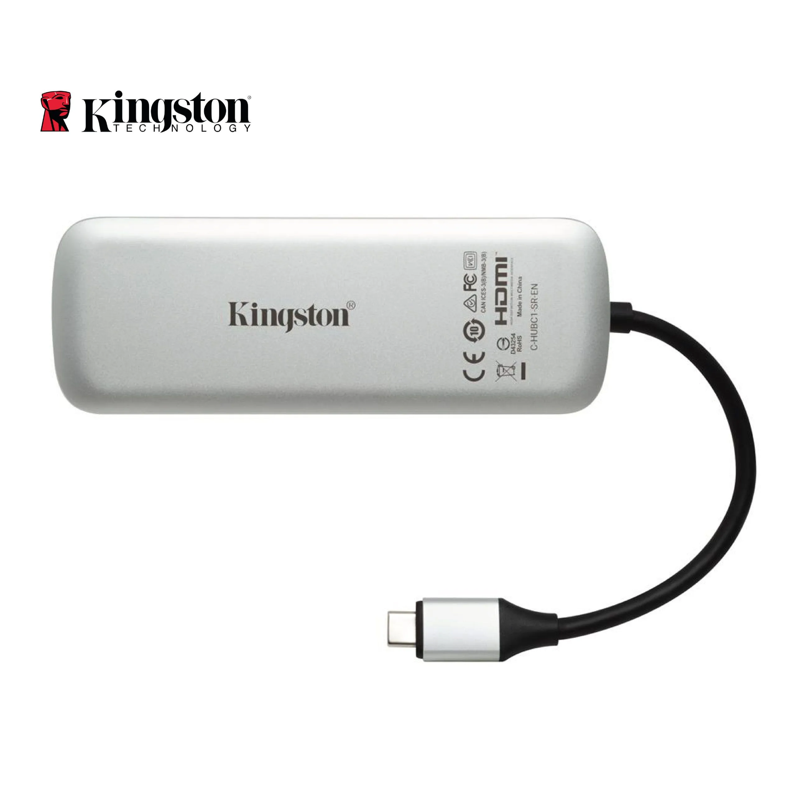 موزّع USB-C من Kingston Nucleum بمخرج HDMI ومنافذ USB-A وType-C وقارئ بطاقات SD وMicroSD