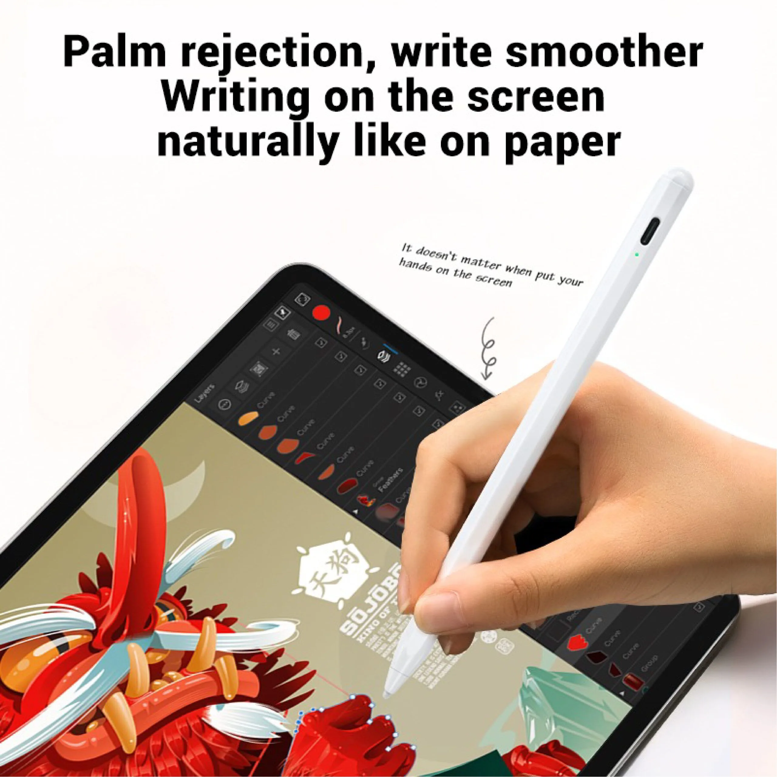 Joyroom K12 Digital Active Stylus Pen for iOS - White