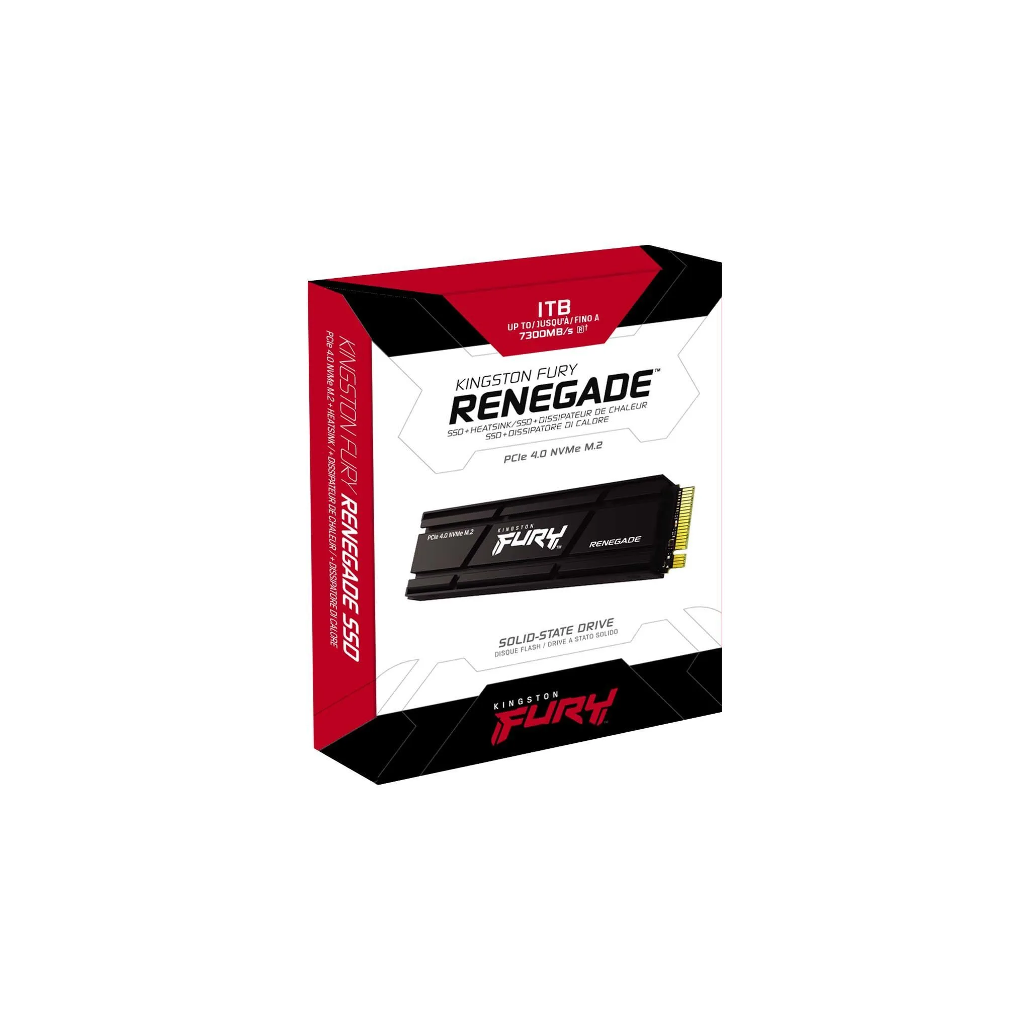 Kingston FURY Renegade 1TB M.2 NVMe PCIe 4.0 Internal SSD With Aluminum Heatsink