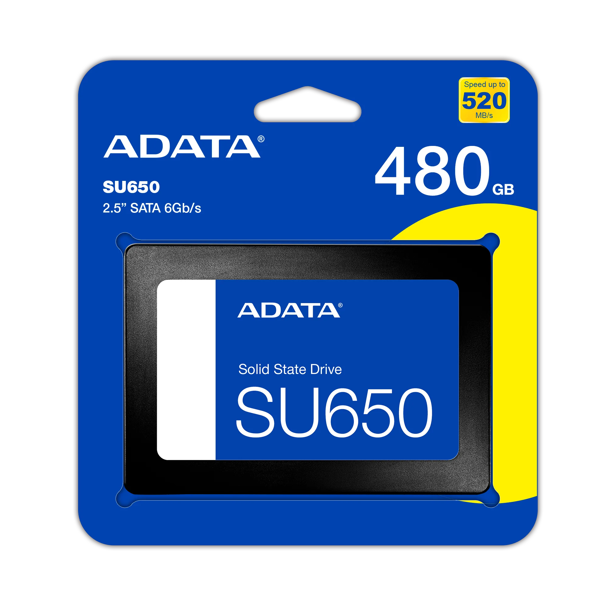 قرص SSD داخلي ADATA Ultimate SU650 سعة 480GB بواجهة SATA مقاس 2.5 بوصة