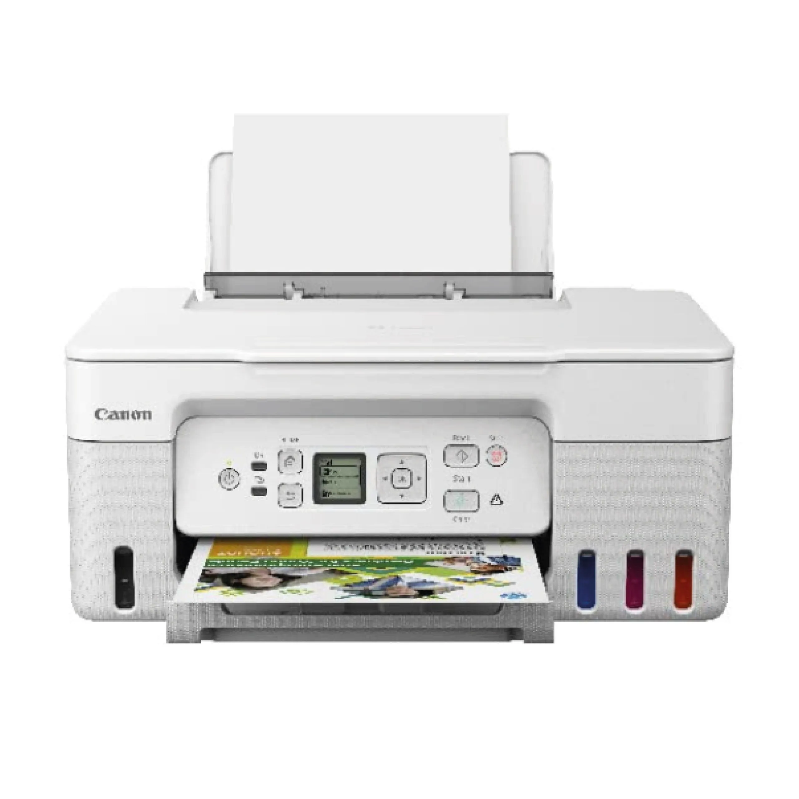 طابعة Canon PIXMA G3470 MegaTank لاسلكية ملونة 3 في 1 - أبيض