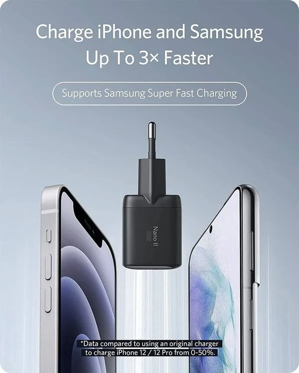 شاحن Anker 711 Nano II بمنفذ USB-C - قدرة 30 واط