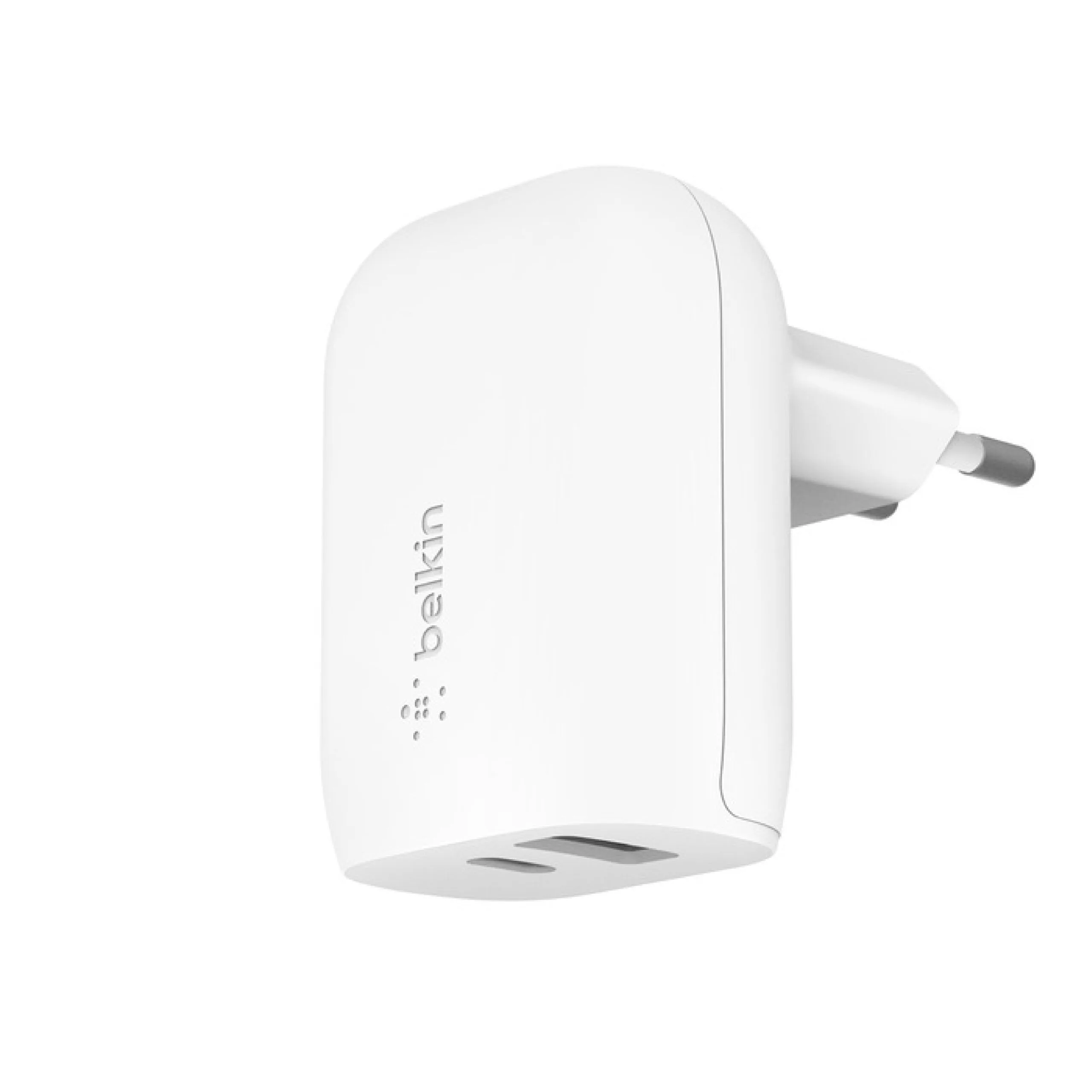 شاحن Belkin بمنفذي USB-C وUSB-A مع تقنية PPS - قدرة 37 واط