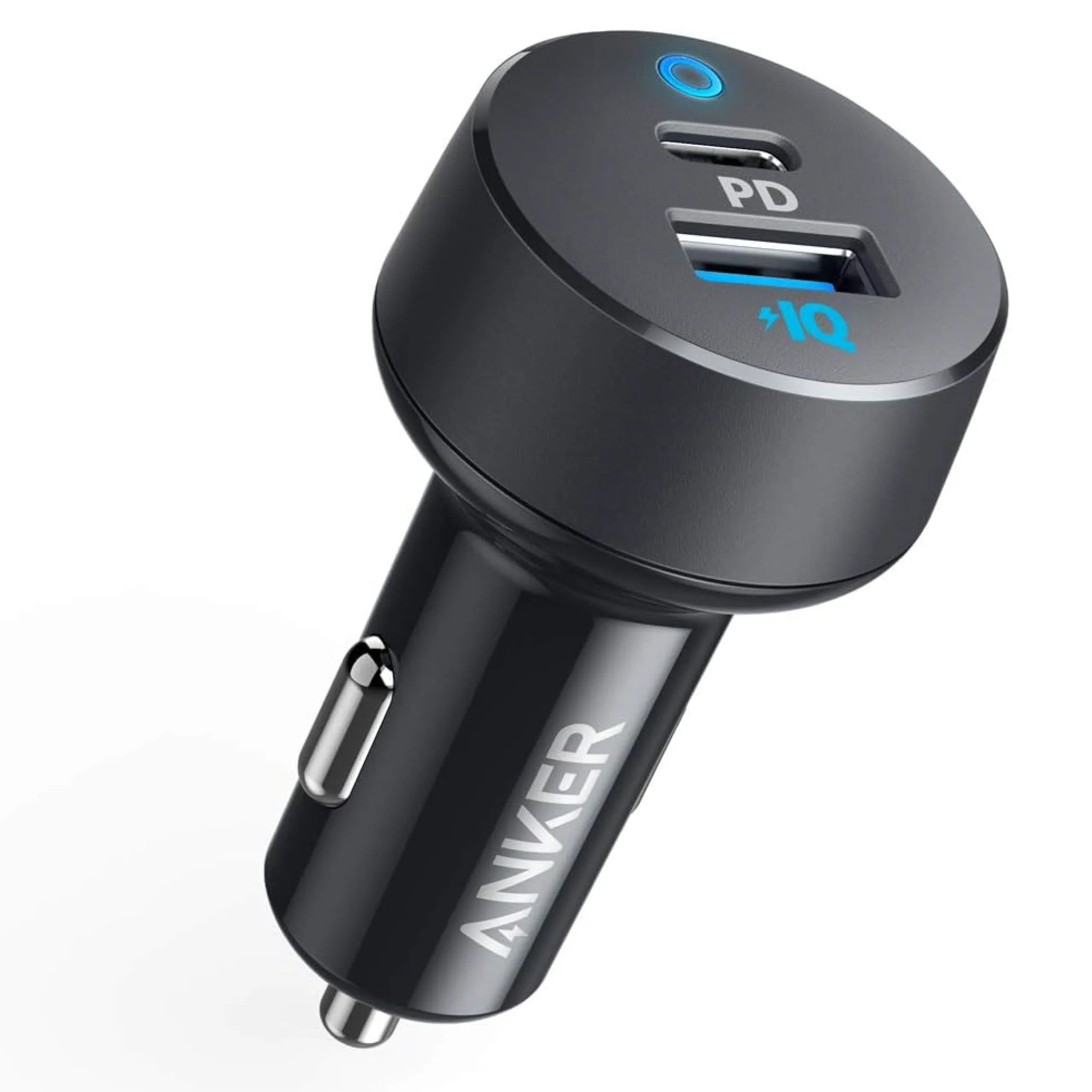 شاحن سيارة Anker PowerDrive PD+2 بمنفذي USB-C وUSB-A - قدرة 35 واط