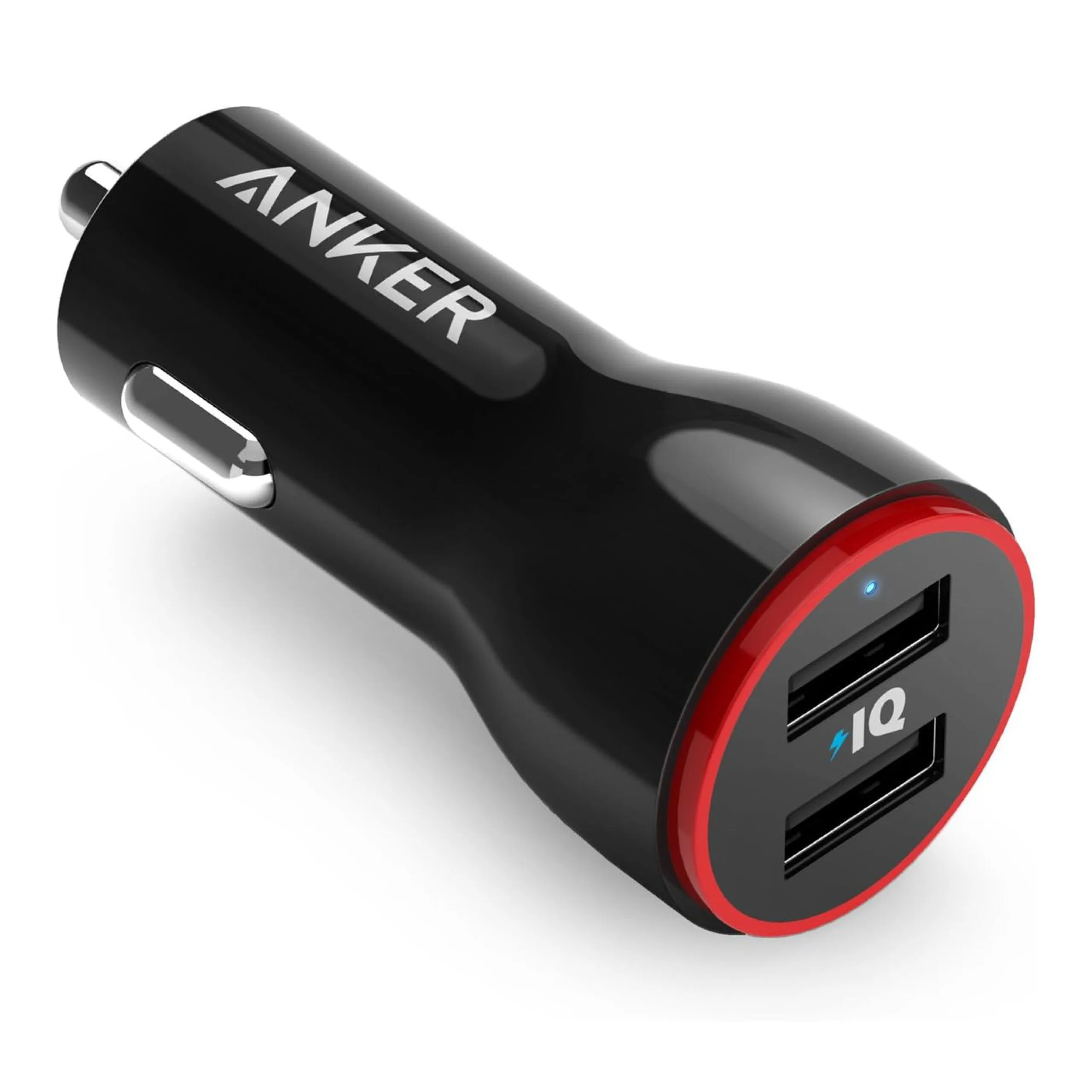 شاحن سيارة Anker PowerDrive 2 بمنفذي USB-A - تيار 4.8 أمبير