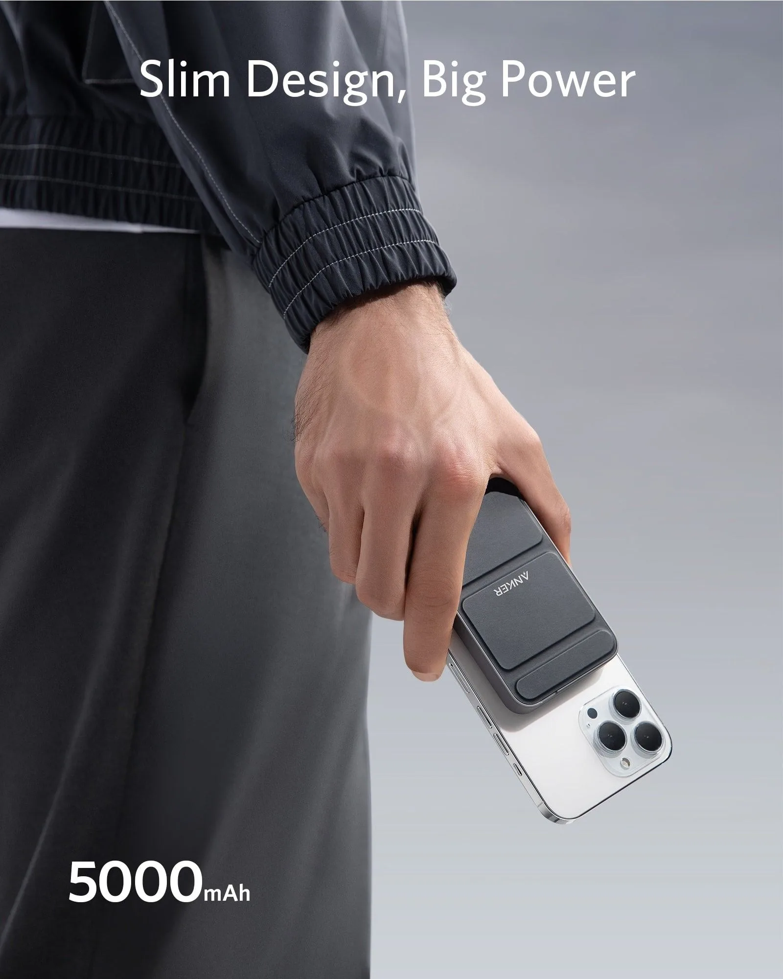 باور بانك مغناطيسي Anker 622 MagGo سعة 5000 مللي أمبير