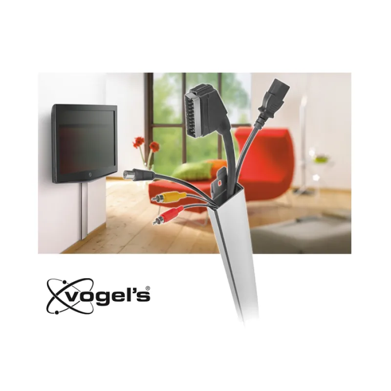 قناة تغطية كوابل Vogel's XCW 100 بطول 1 متر - أبيض