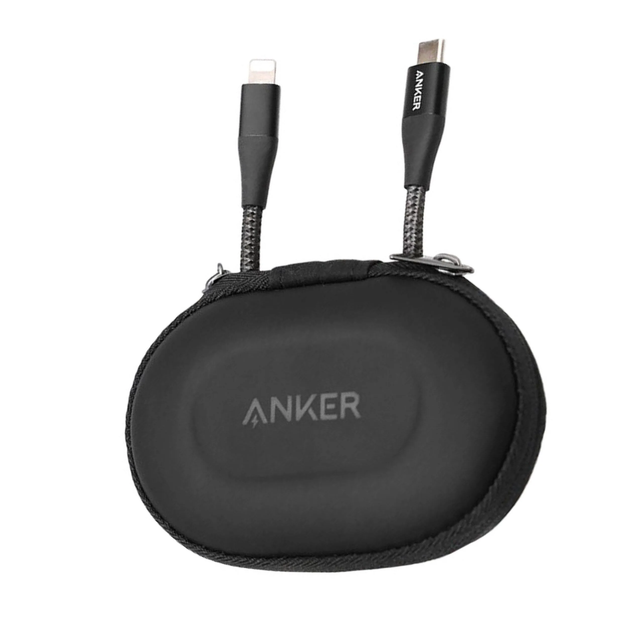 كابل Anker PowerLine+ II من USB-C إلى Lightning مجدول بالنايلون للشحن السريع - 0.9 متر