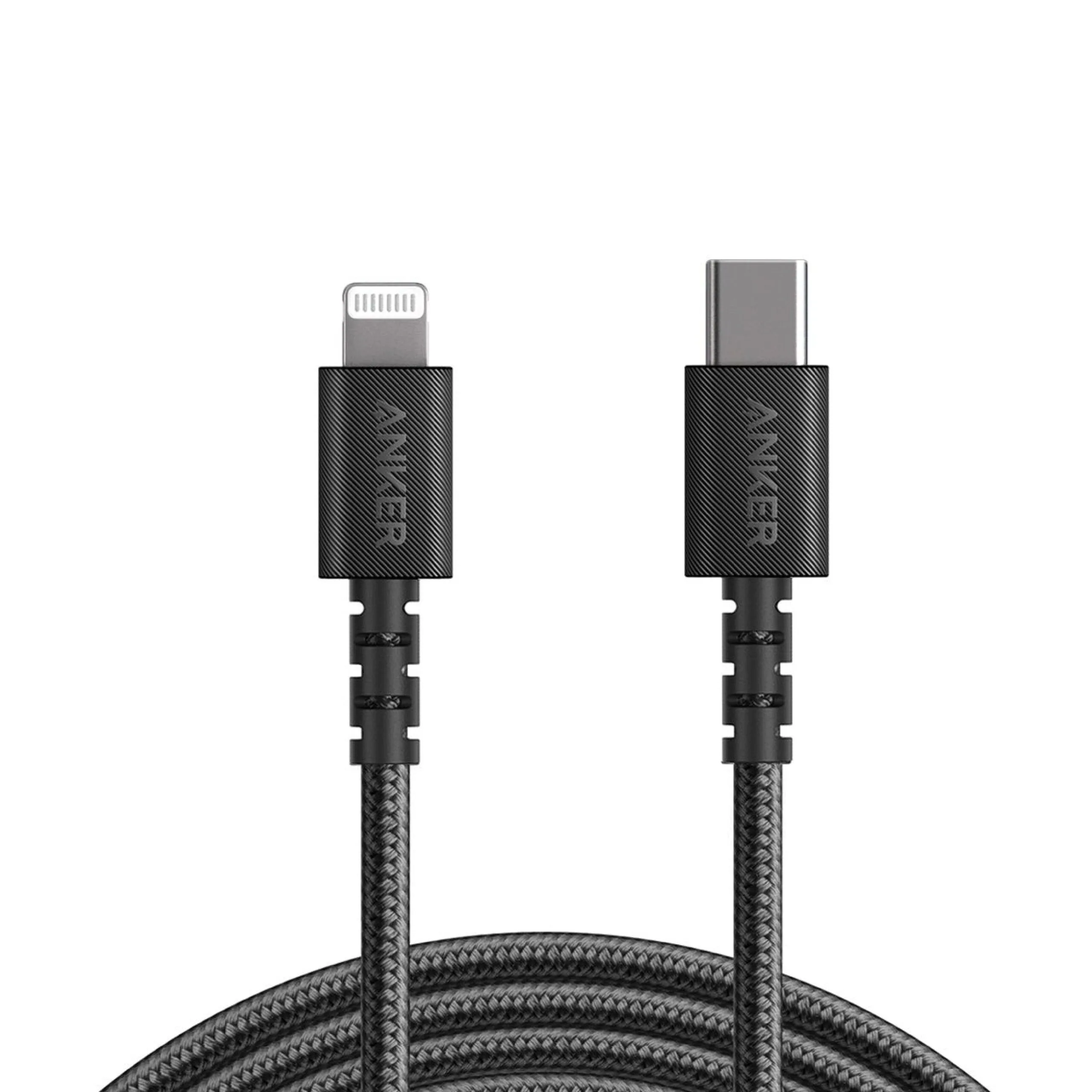 كابل Anker PowerLine Select+ من USB-C إلى Lightning من النايلون المتين - 1.8 متر