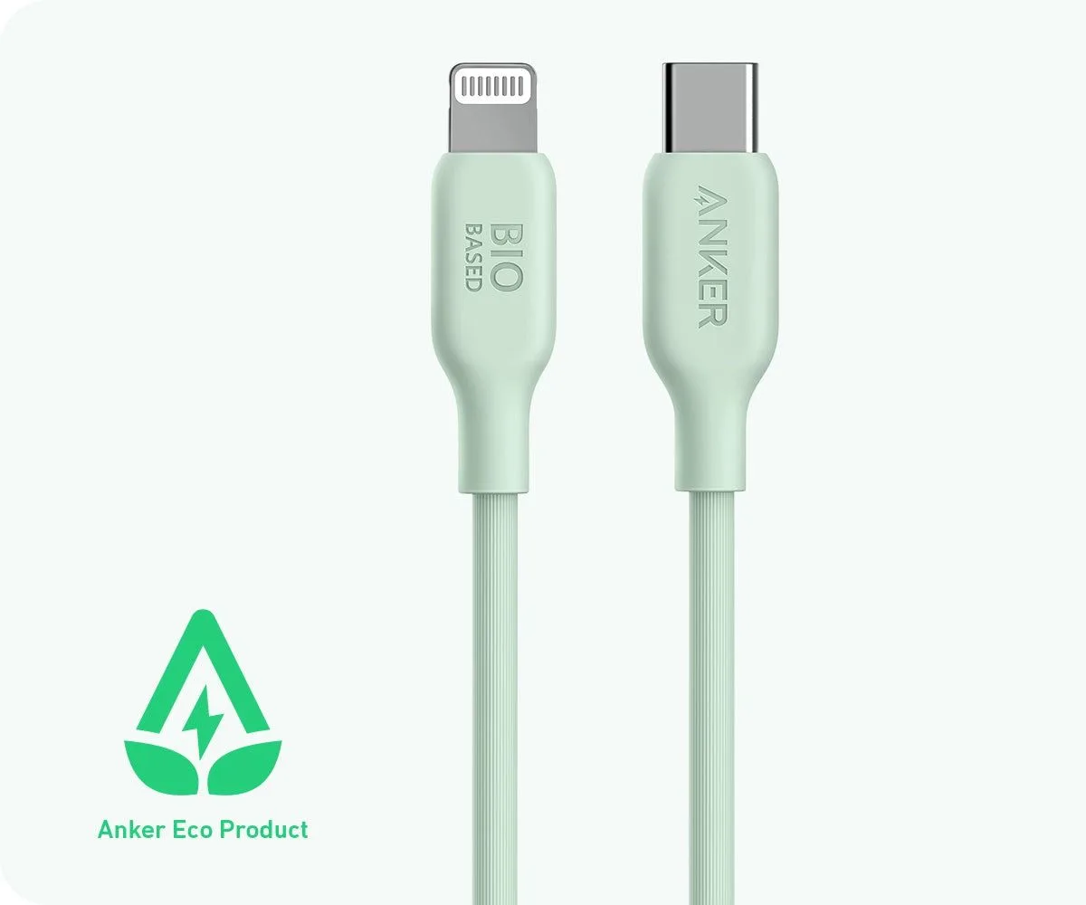 كابل Anker 542 من USB-C إلى Lightning من مواد حيوية - 0.9 متر