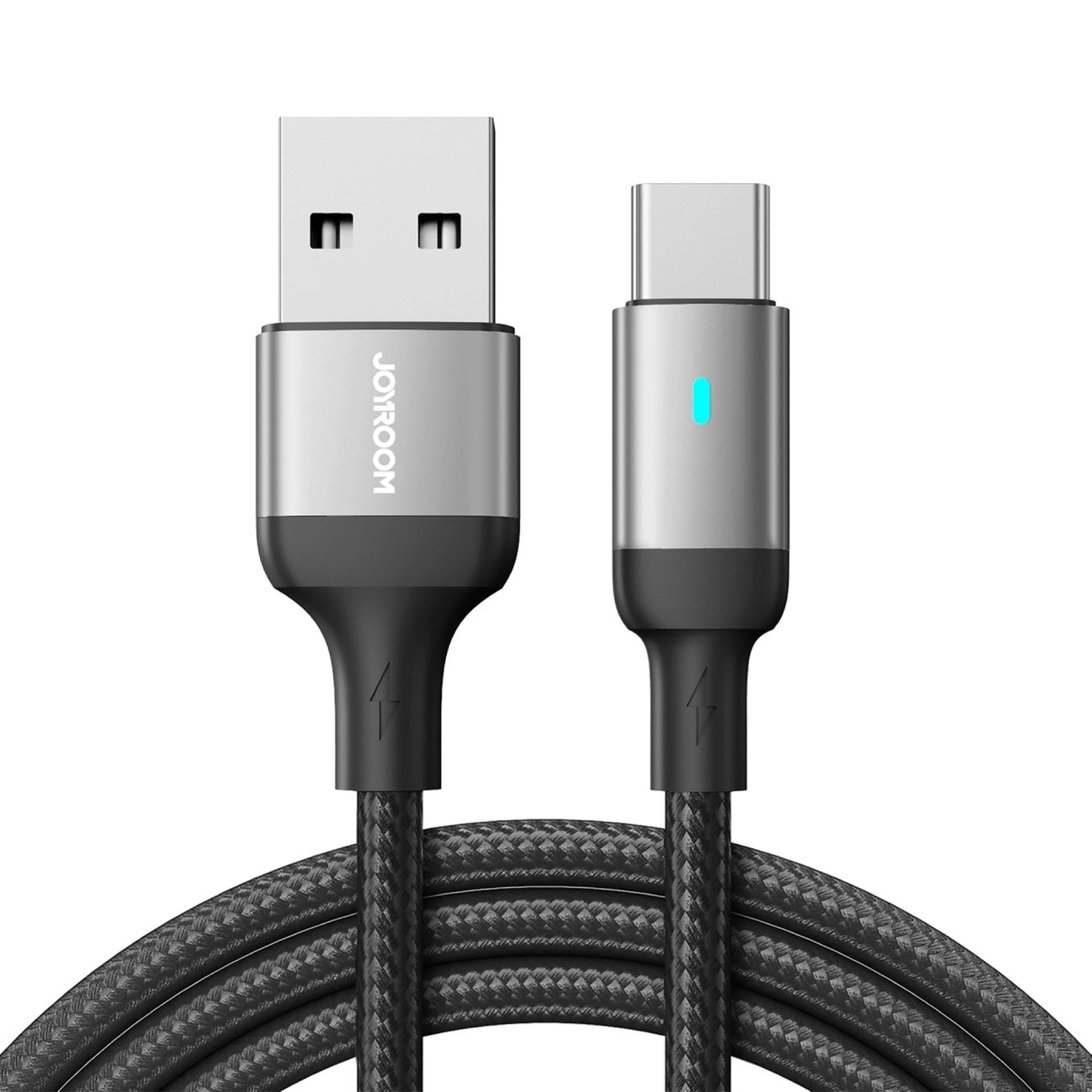 كابل Joyroom من USB-A إلى Type-C مجدول بالنايلون للشحن السريع - 3 أمبير