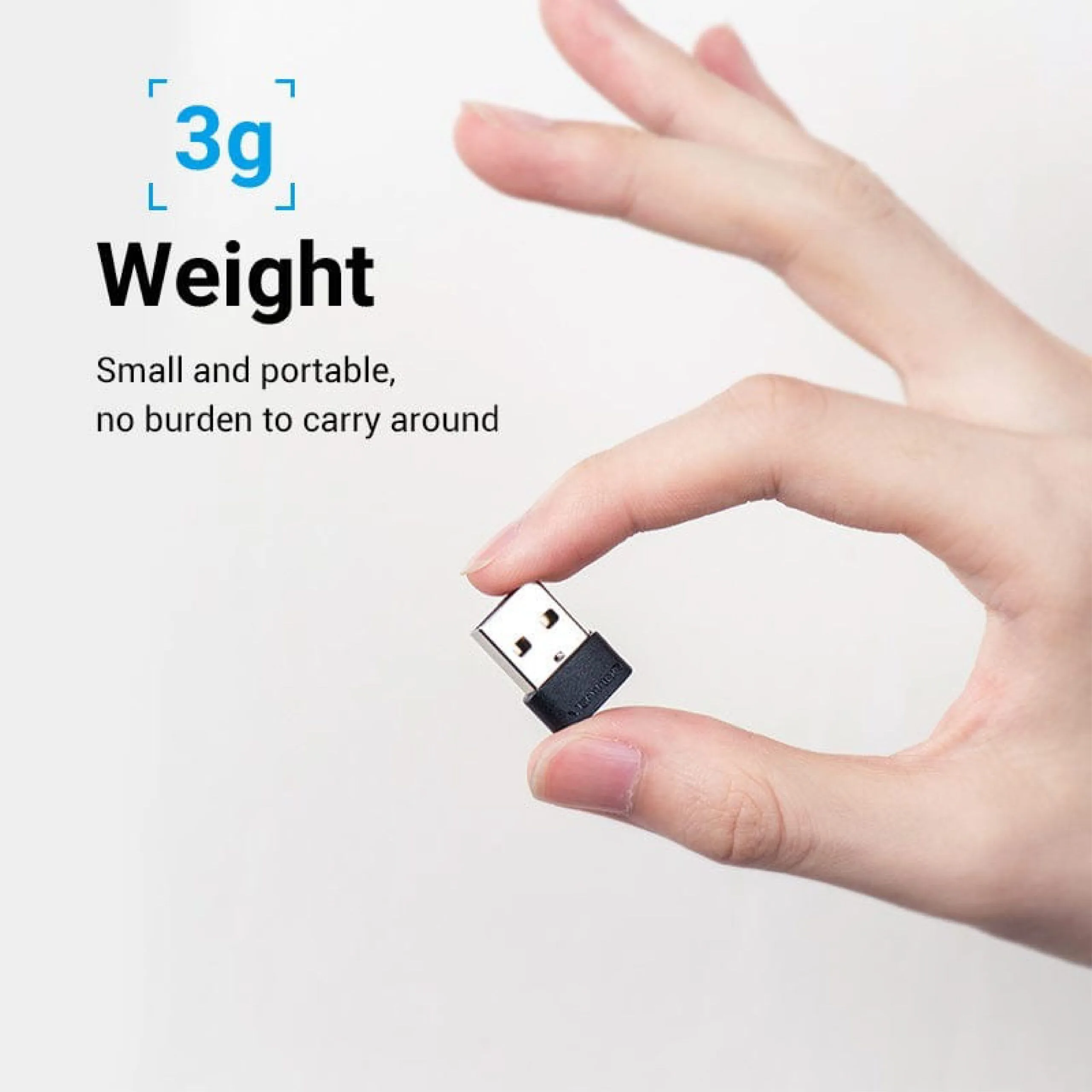 محوّل Vention من USB-A 2.0 ذكر إلى USB-C أنثى - CDWB0