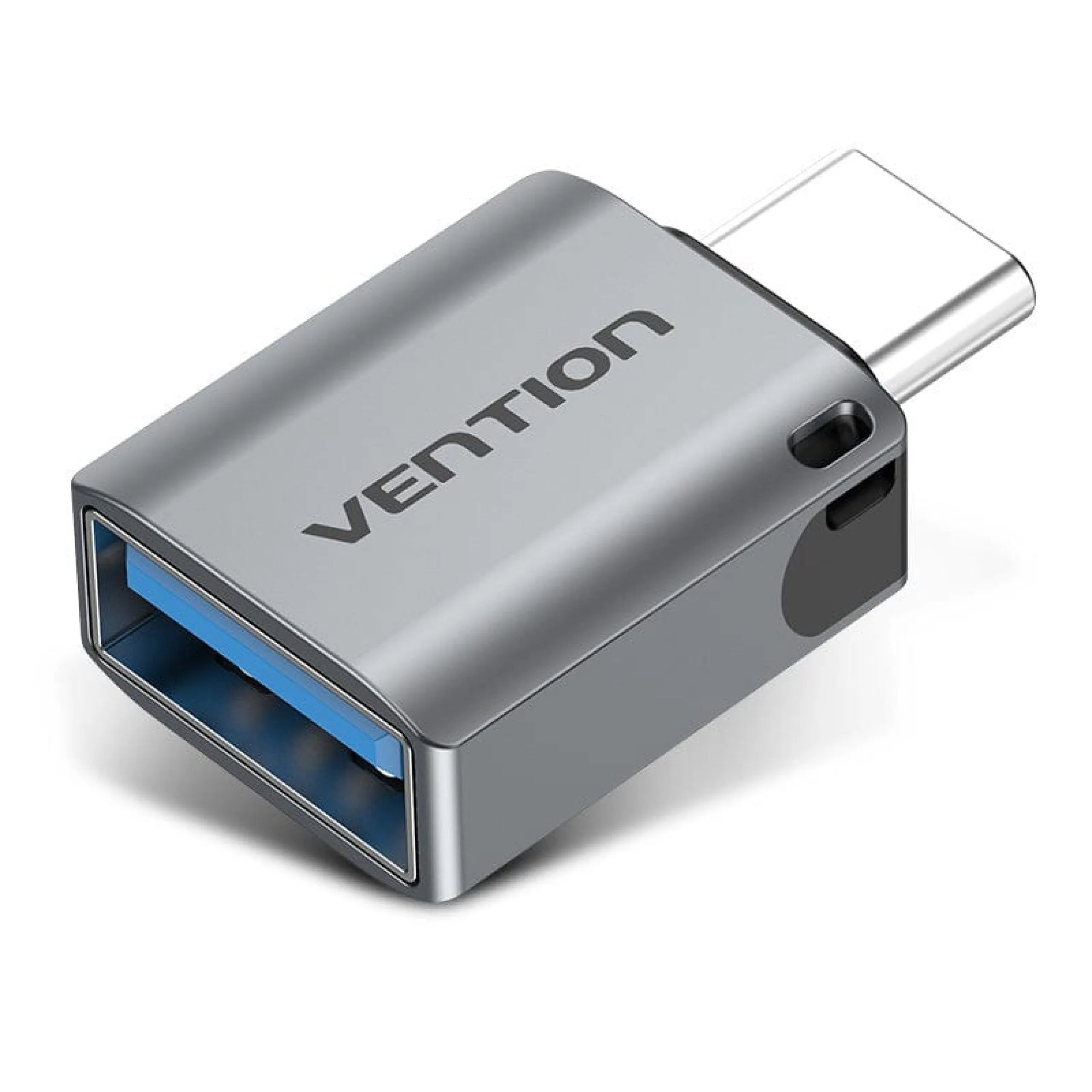 محوّل OTG من Vention من USB-C ذكر إلى USB-A 3.0 أنثى من الألمنيوم - رمادي - CDQH0