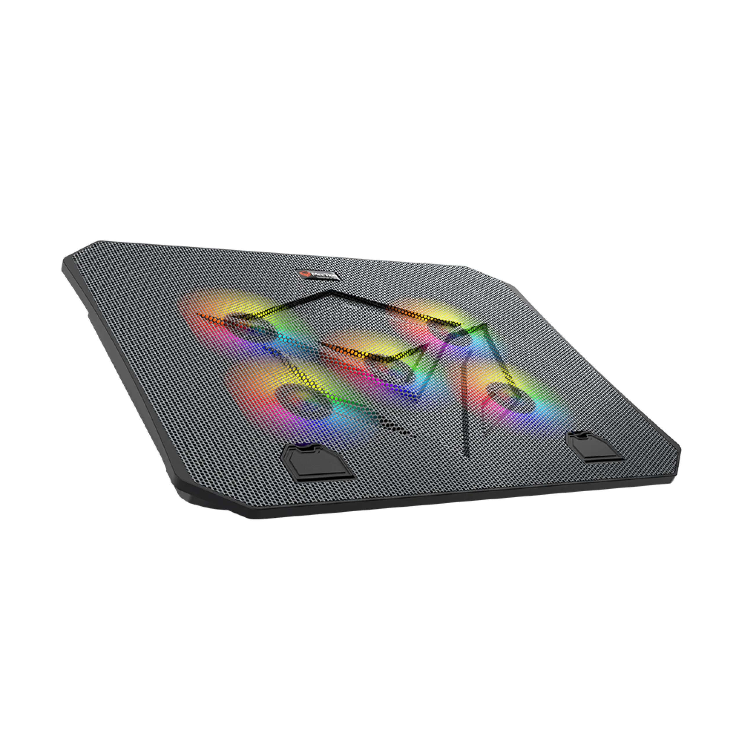 مبرد لابتوب للألعاب Meetion بخمس مراوح وإضاءة RGB