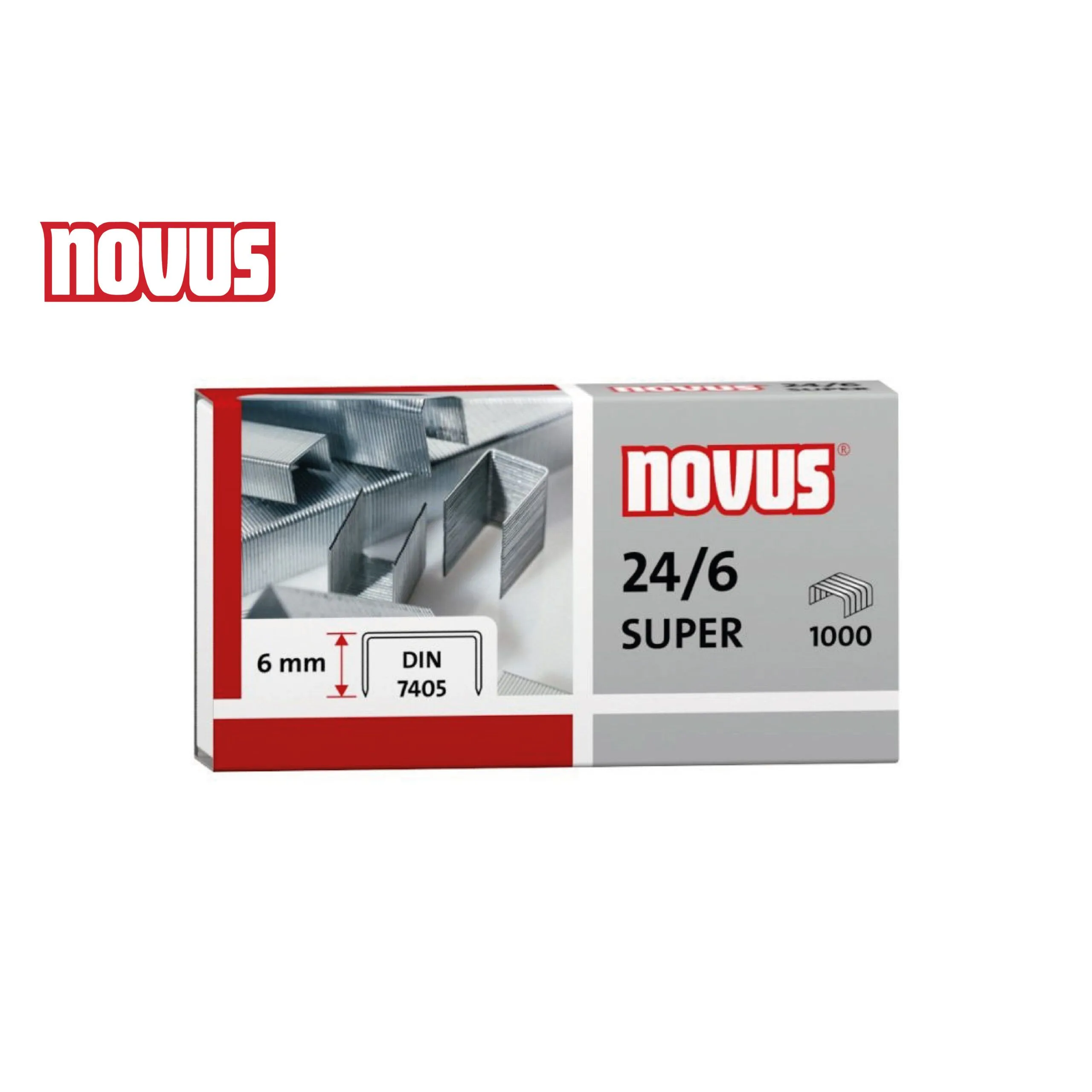 دبابيس NOVUS 24/6 Super - عبوة 1000 دبوس