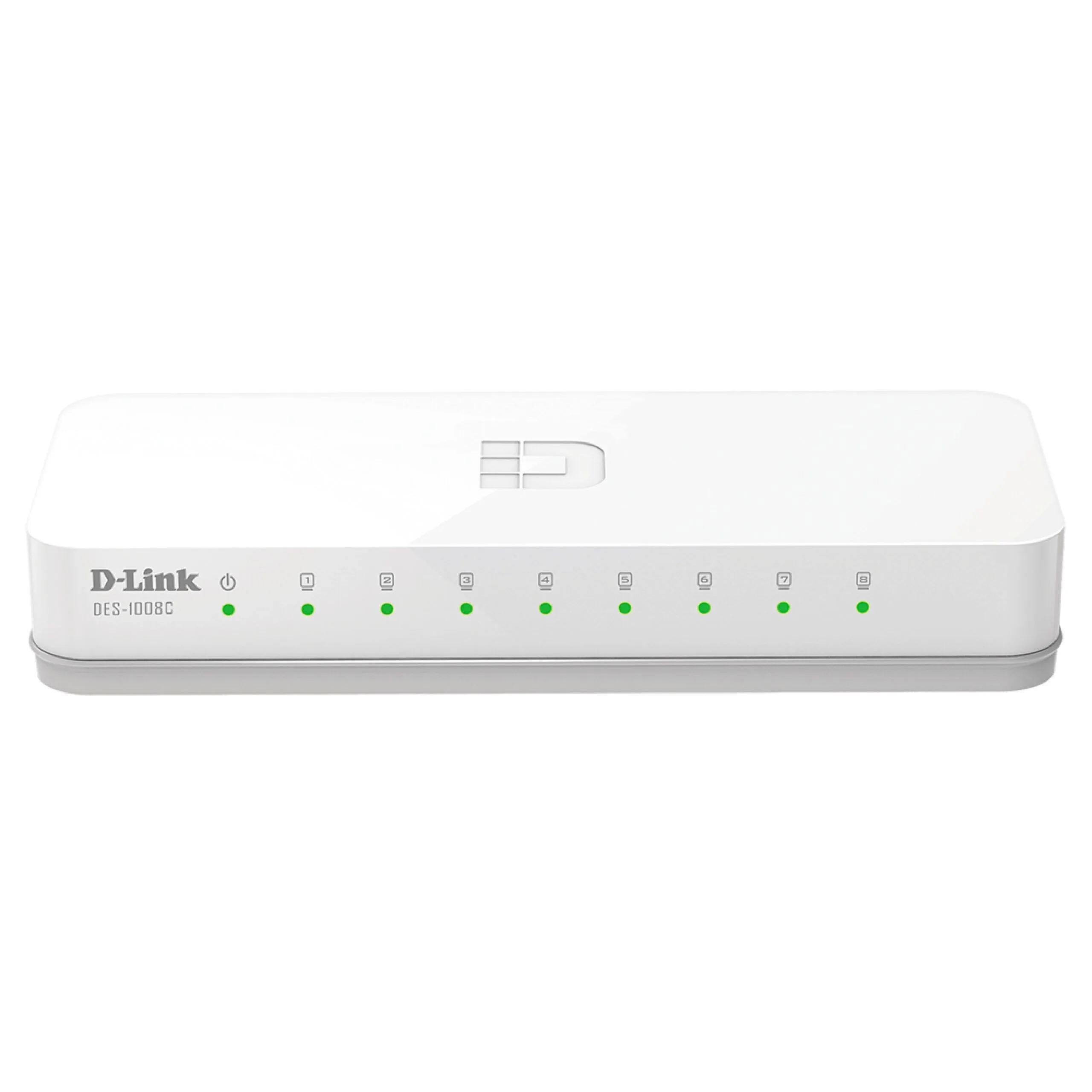 D-Link 8-Port 10/100 Mbps Unmanaged Switch - DES-1008C
