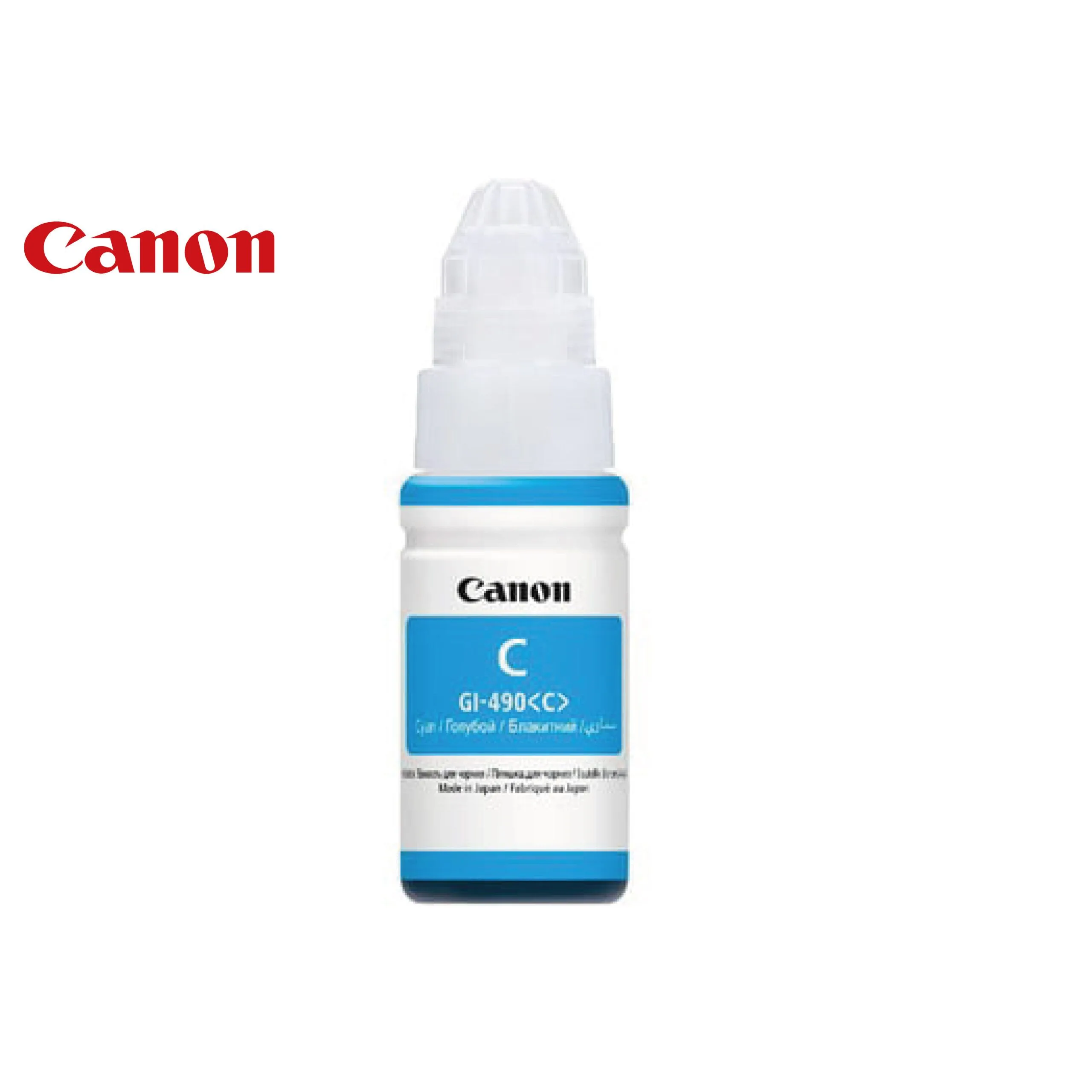 عبوة حبر Canon GI-490C أصلية سعة 70 مل - سماوي