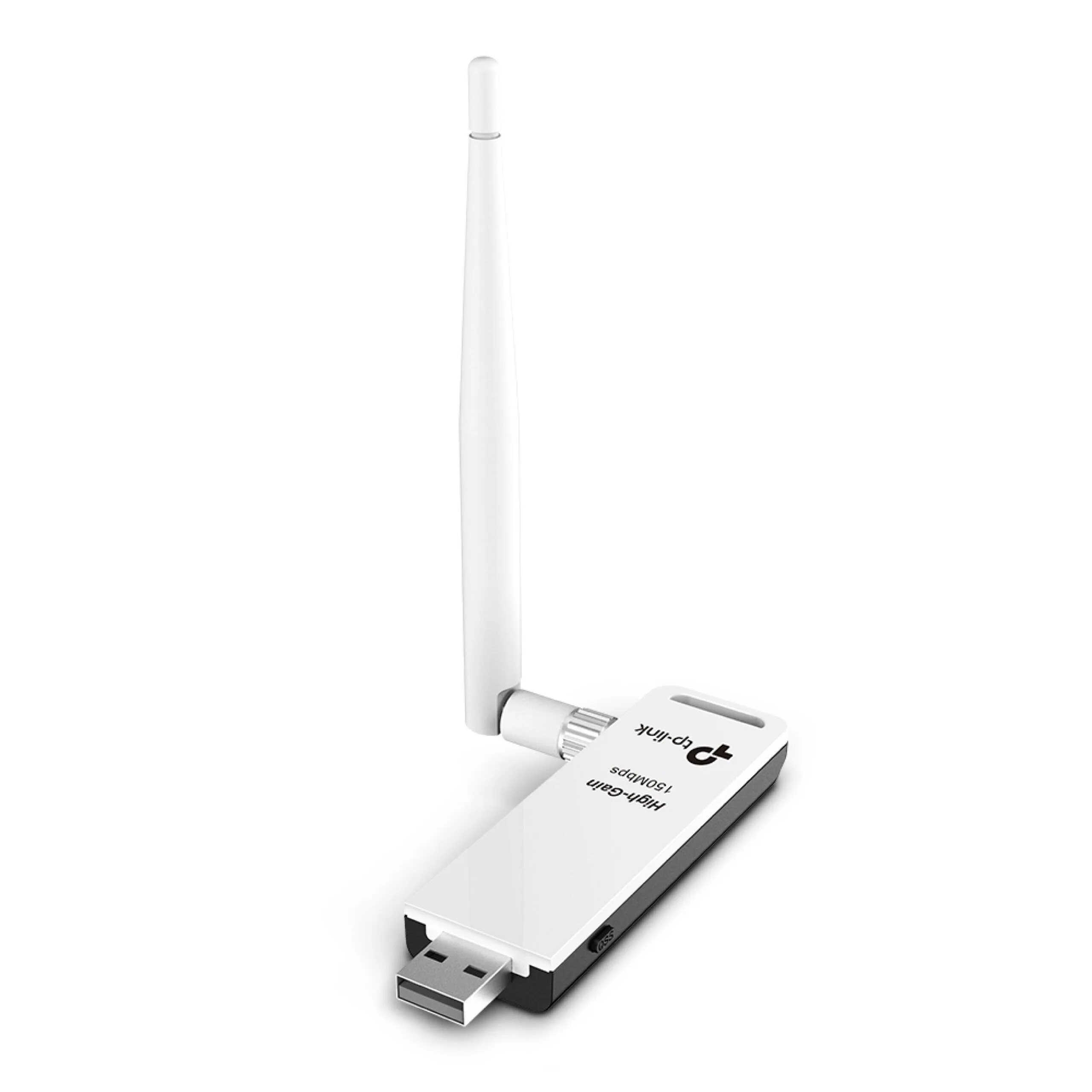 محوّل USB لاسلكي TP-Link TL-WN722N بهوائي عالي الكسب بسرعة 150 ميجابت/ث