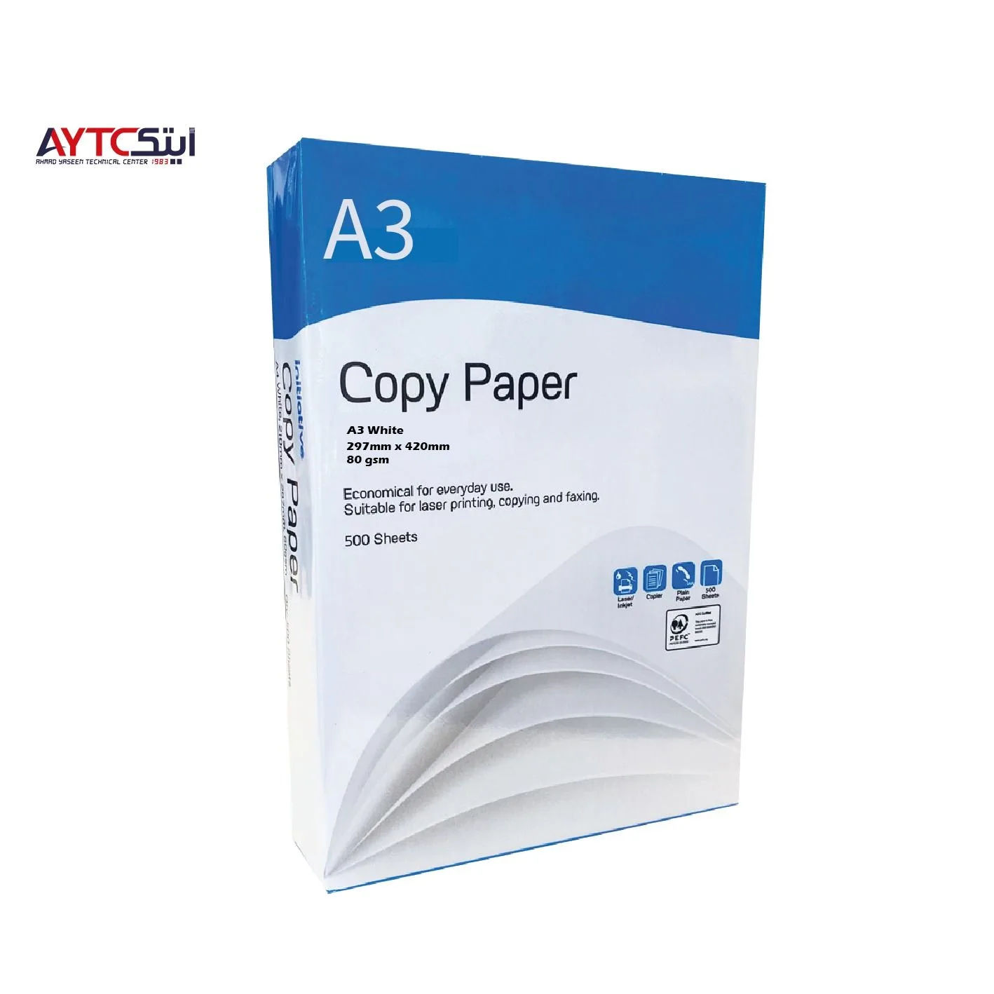 White Paper A3 Size Copy/Print 80gsm 500 Sheets High-Quality