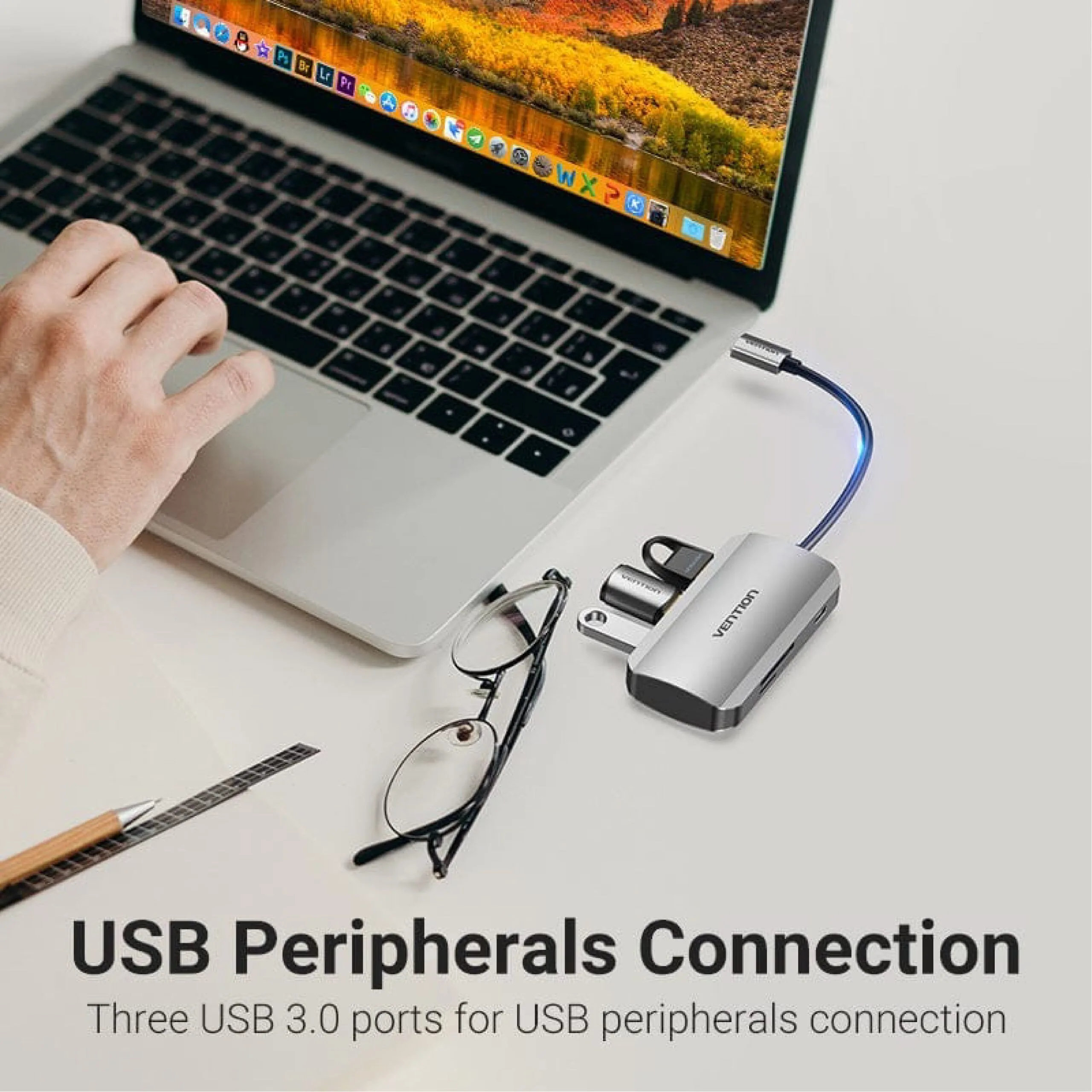 Vention 6-in-1 USB-C Hub - TNHHB
