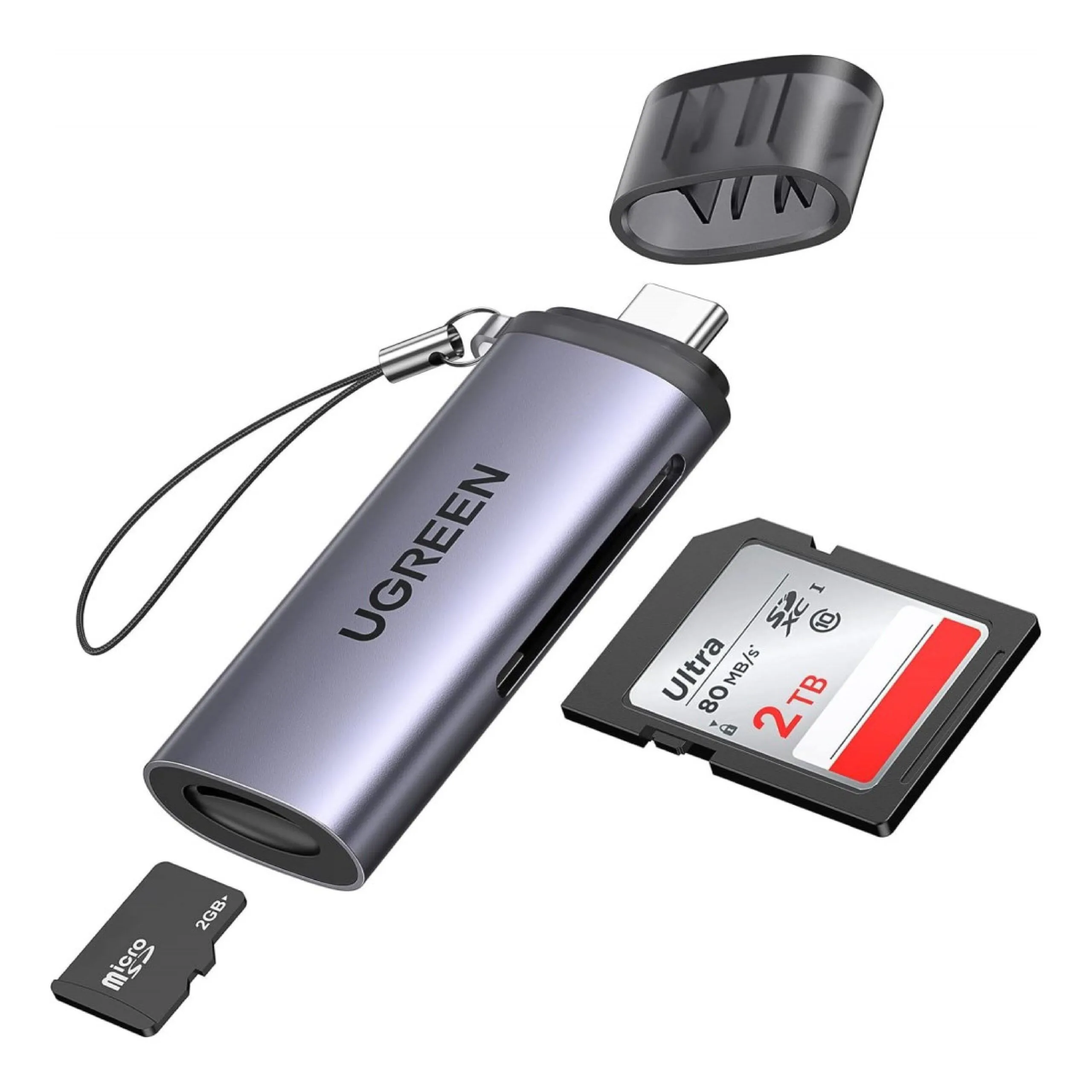 قارئ بطاقات UGREEN بمنفذ USB-C (TF/SD) - 50704