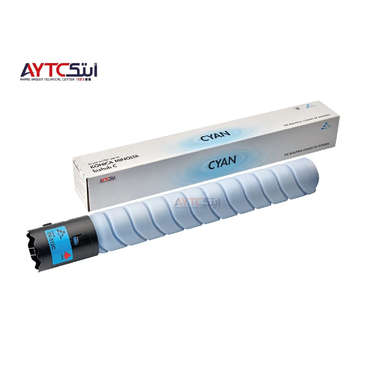 حبر آلة تصوير متوافق AYTC لأجهزة Konica Minolta TN-512 (C454/C554) - سماوي