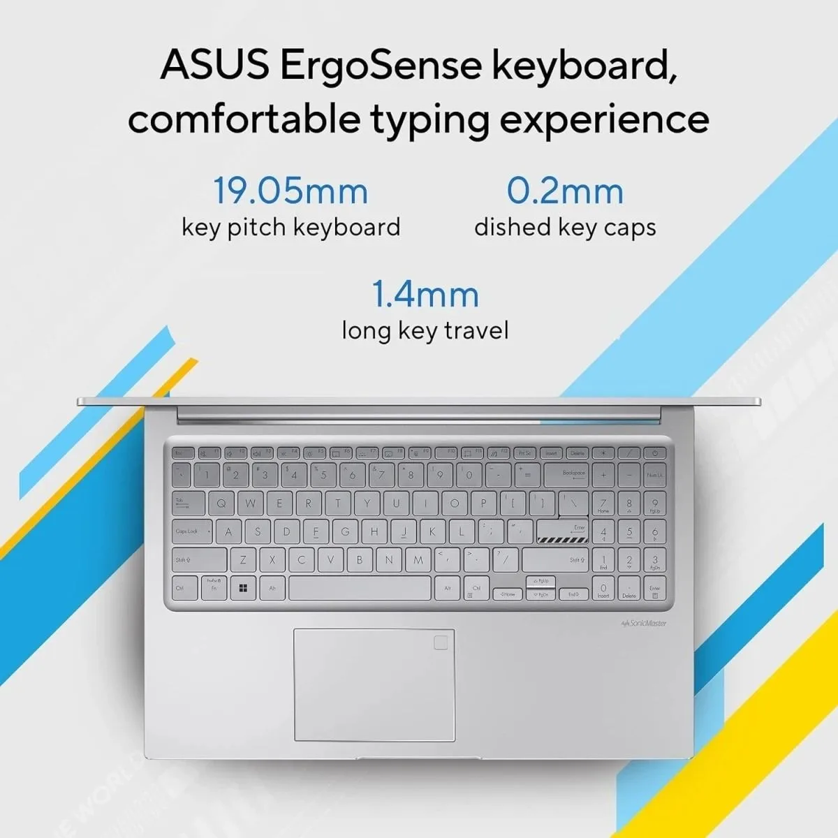 لابتوب ASUS Vivobook 15 X1504VA بمعالج Intel Core i7 الجيل 13، رام 16GB، SSD NVMe سعة 512GB، شاشة 15.6 بوصة FHD