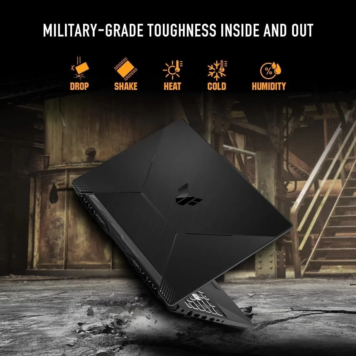 لابتوب ألعاب ASUS TUF Gaming A15 FA507NVR-LP129 بمعالج AMD Ryzen 7، كرت Nvidia RTX 4060 8GB، رام 16GB DDR5، SSD NVMe سعة