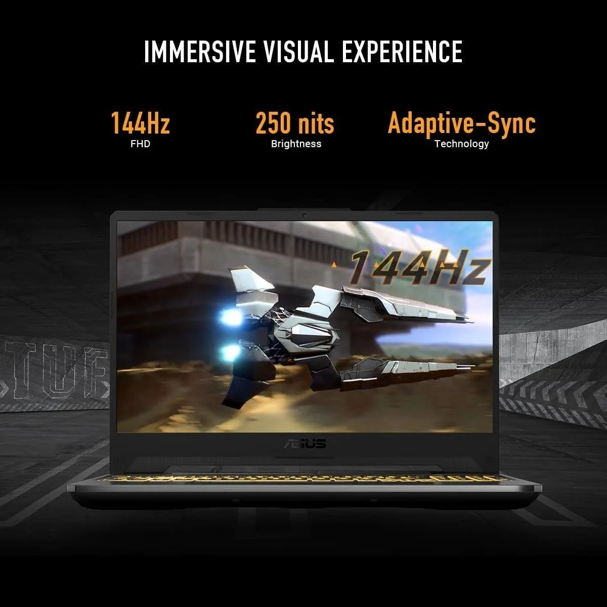 لابتوب ألعاب ASUS TUF Gaming A15 FA507NVR-LP129 بمعالج AMD Ryzen 7، كرت Nvidia RTX 4060 8GB، رام 16GB DDR5، SSD NVMe سعة