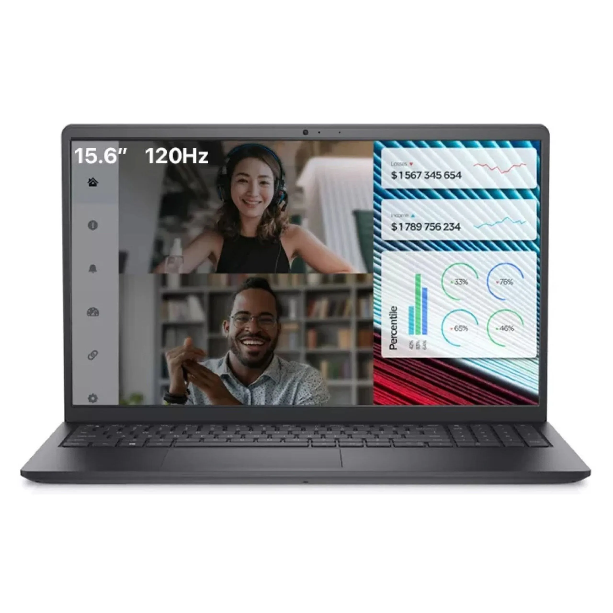 لابتوب Dell Vostro 3520 بمعالج Intel Core i3 الجيل 13، رام 8GB DDR4، SSD NVMe M.2 سعة 256GB، شاشة 15.6 بوصة FHD بتردد 12