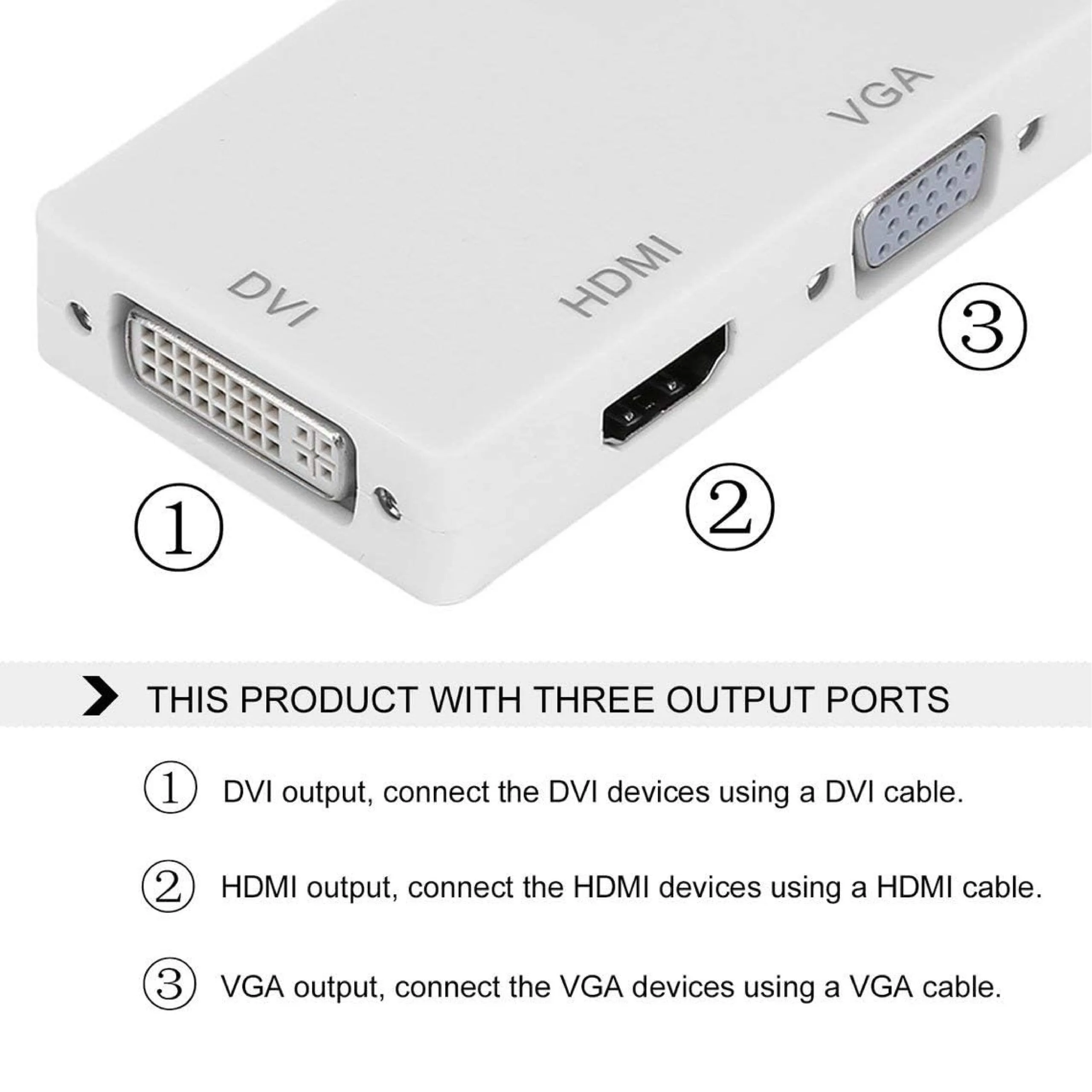 محوّل AYTC من Mini DisplayPort إلى HDMI وVGA وDVI بجودة عالية