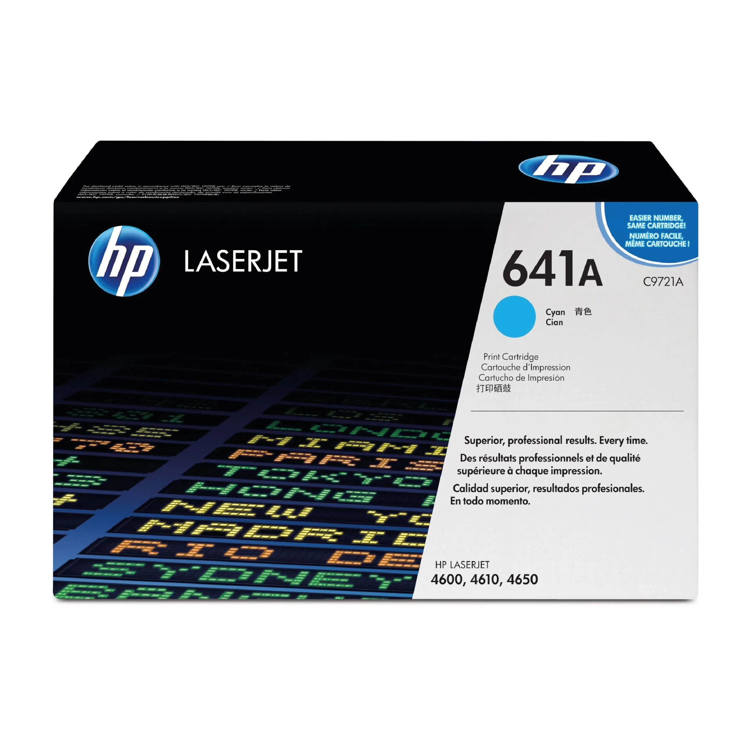 خرطوشة حبر ليزر HP C9721A أصلية - سماوي