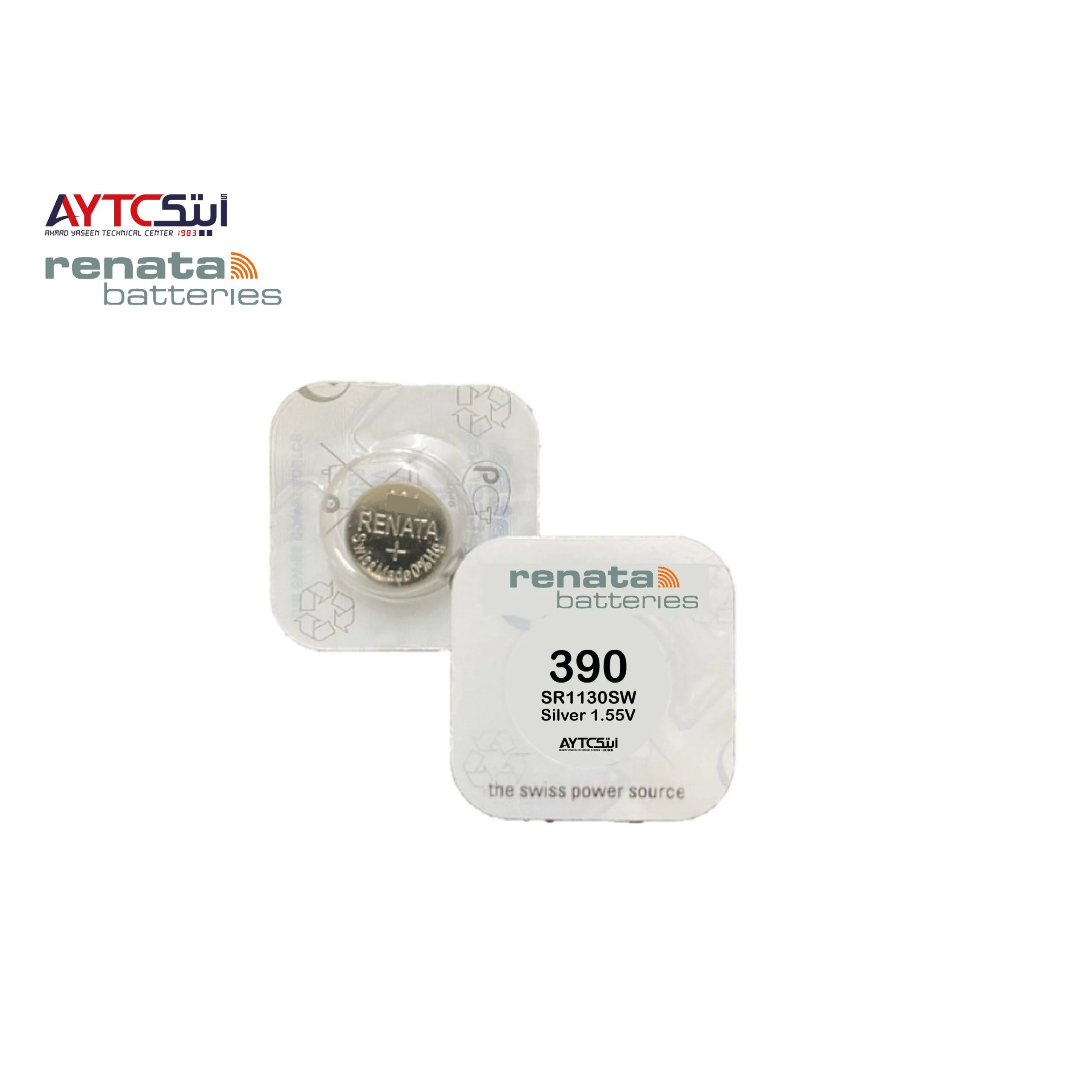 RENATA 390 SR1130SW Silver Oxide Watch Batteries 1.55V