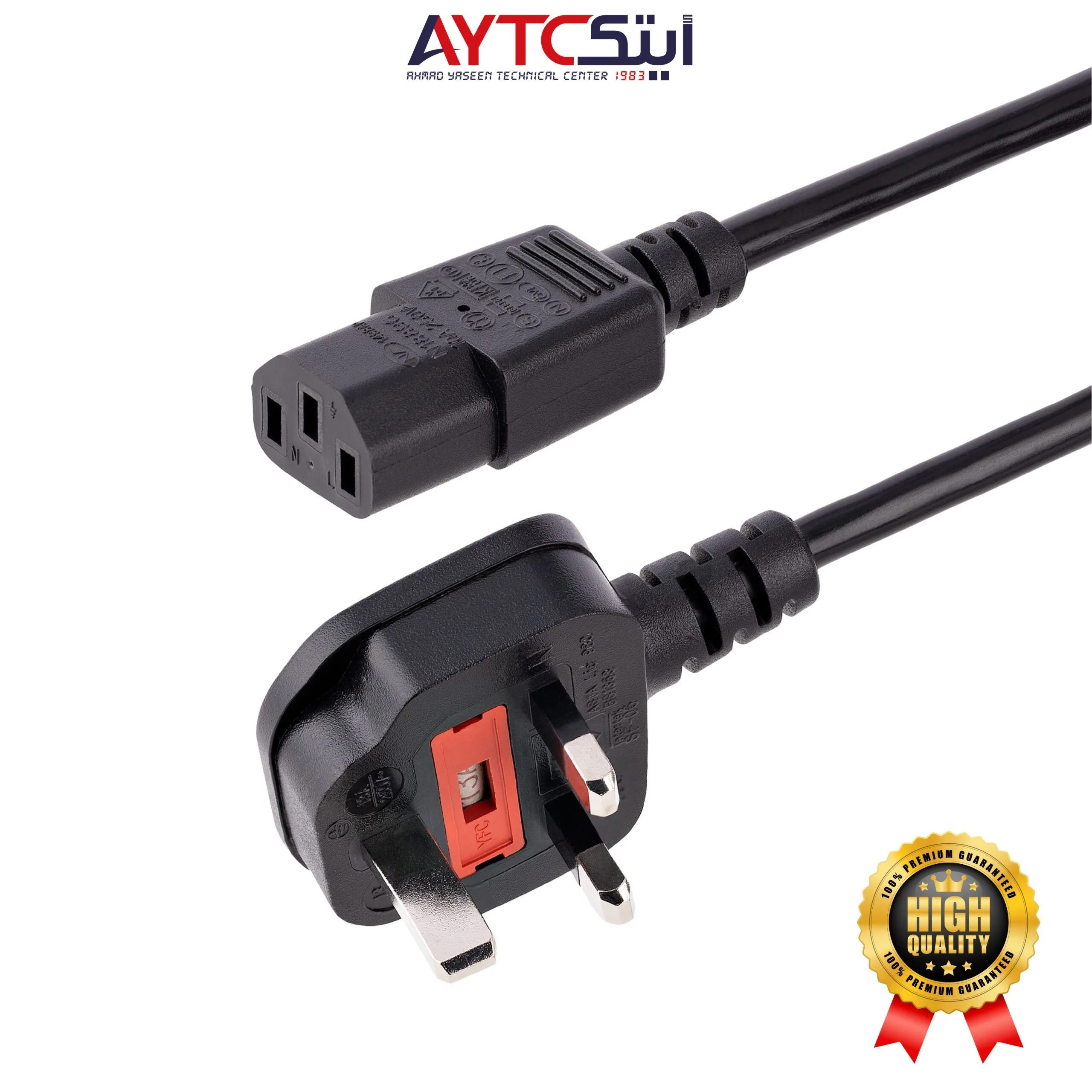 كابل كهرباء للكمبيوتر والطابعة بقابس MK بطول 1.5 متر - متوافق من AYTC