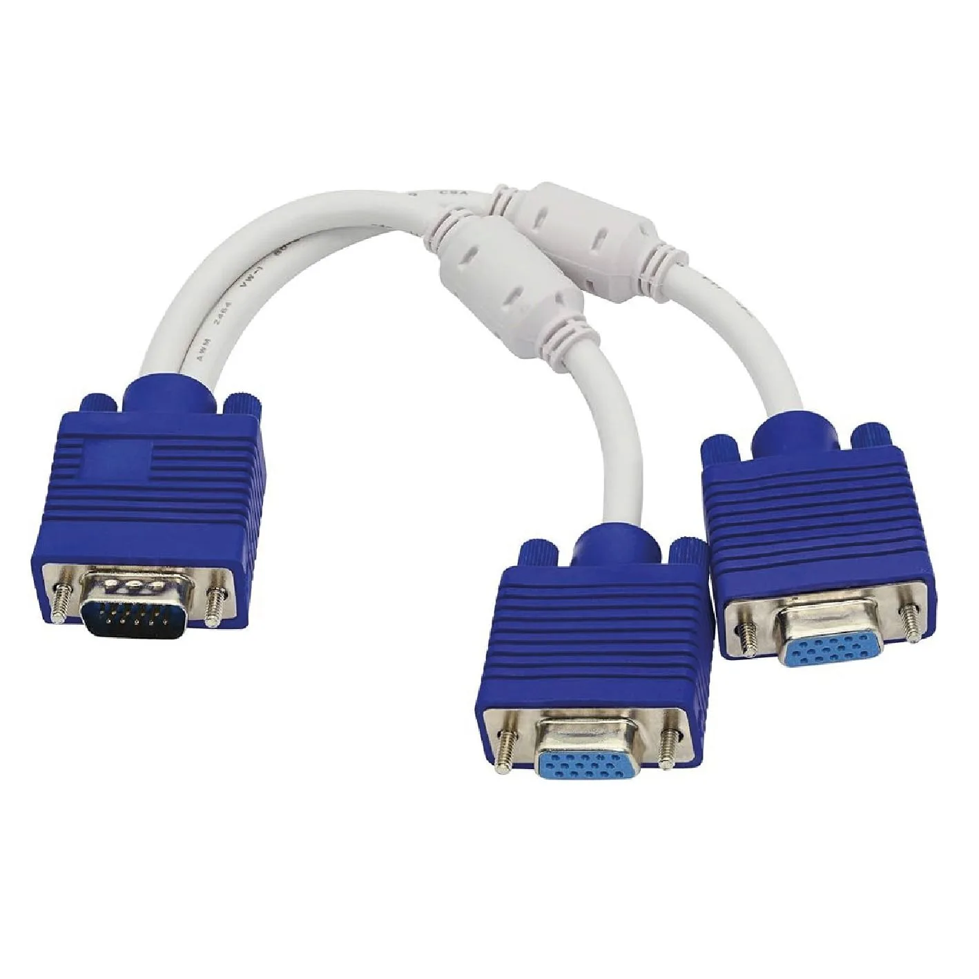 موزّع VGA على شكل Y لشاشتين (1 إلى 2) لعرض متطابق