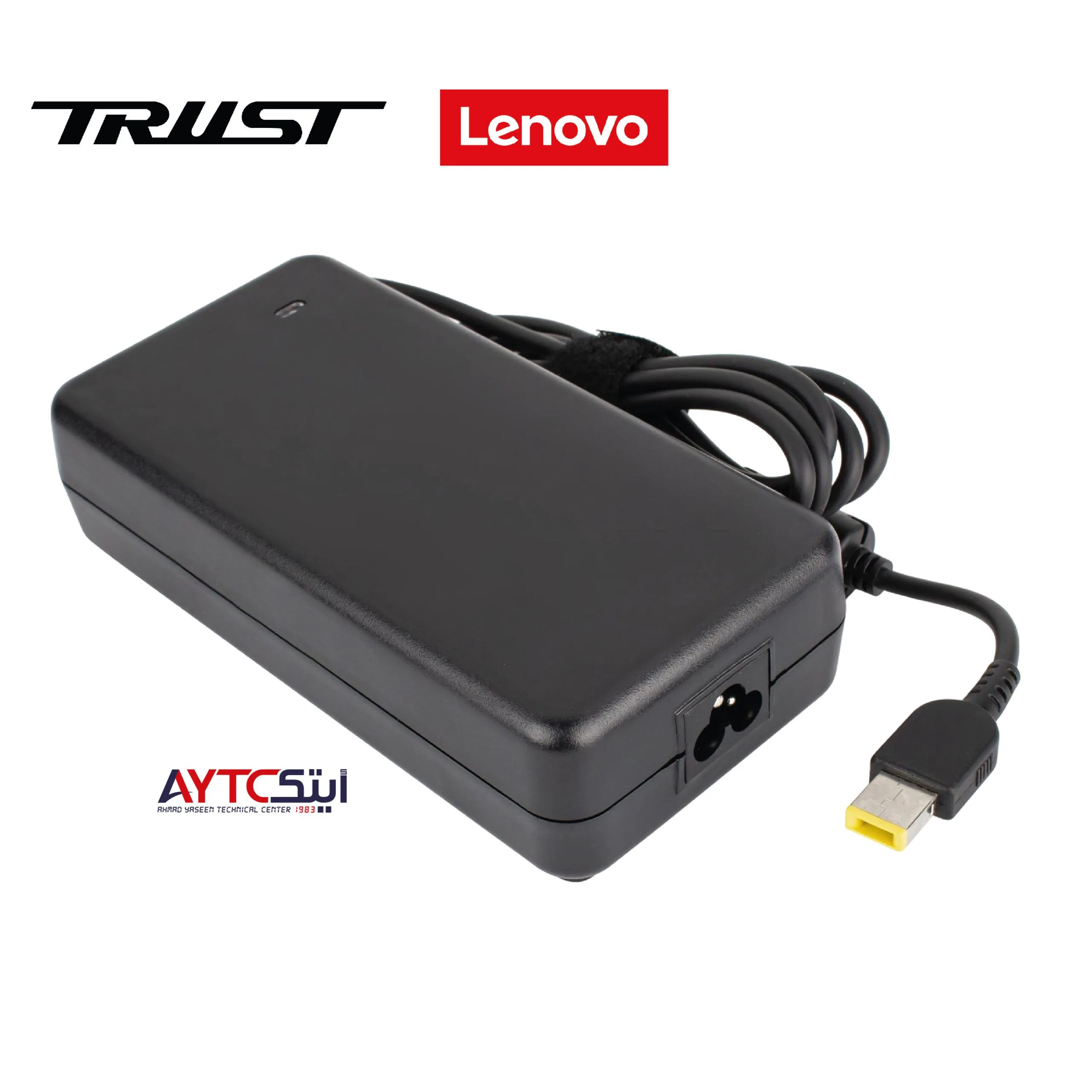 شاحن لابتوب متوافق A+ Trust لأجهزة Lenovo قدرة 90 واط 20 فولت - 3.25/4.5 أمبير / رأس USB أصفر