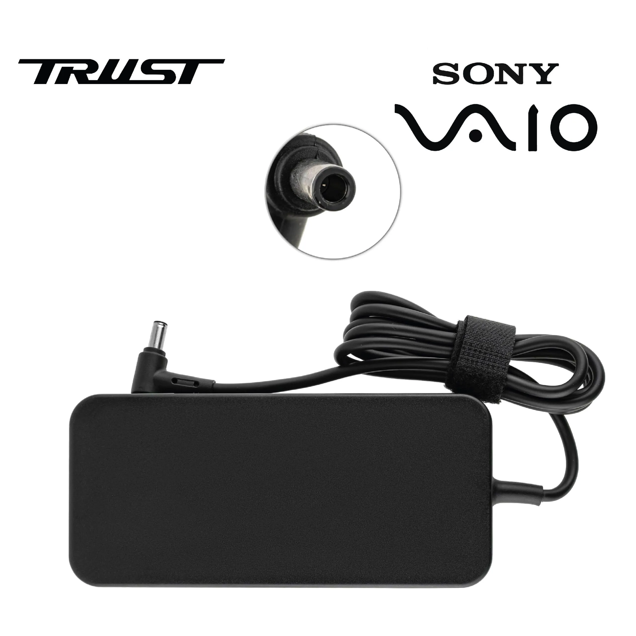 شاحن لابتوب متوافق A+ Trust لأجهزة SONY VAIO قدرة 90 واط 19.5 فولت - 4.7 أمبير / رأس 6.5×4.4 ملم