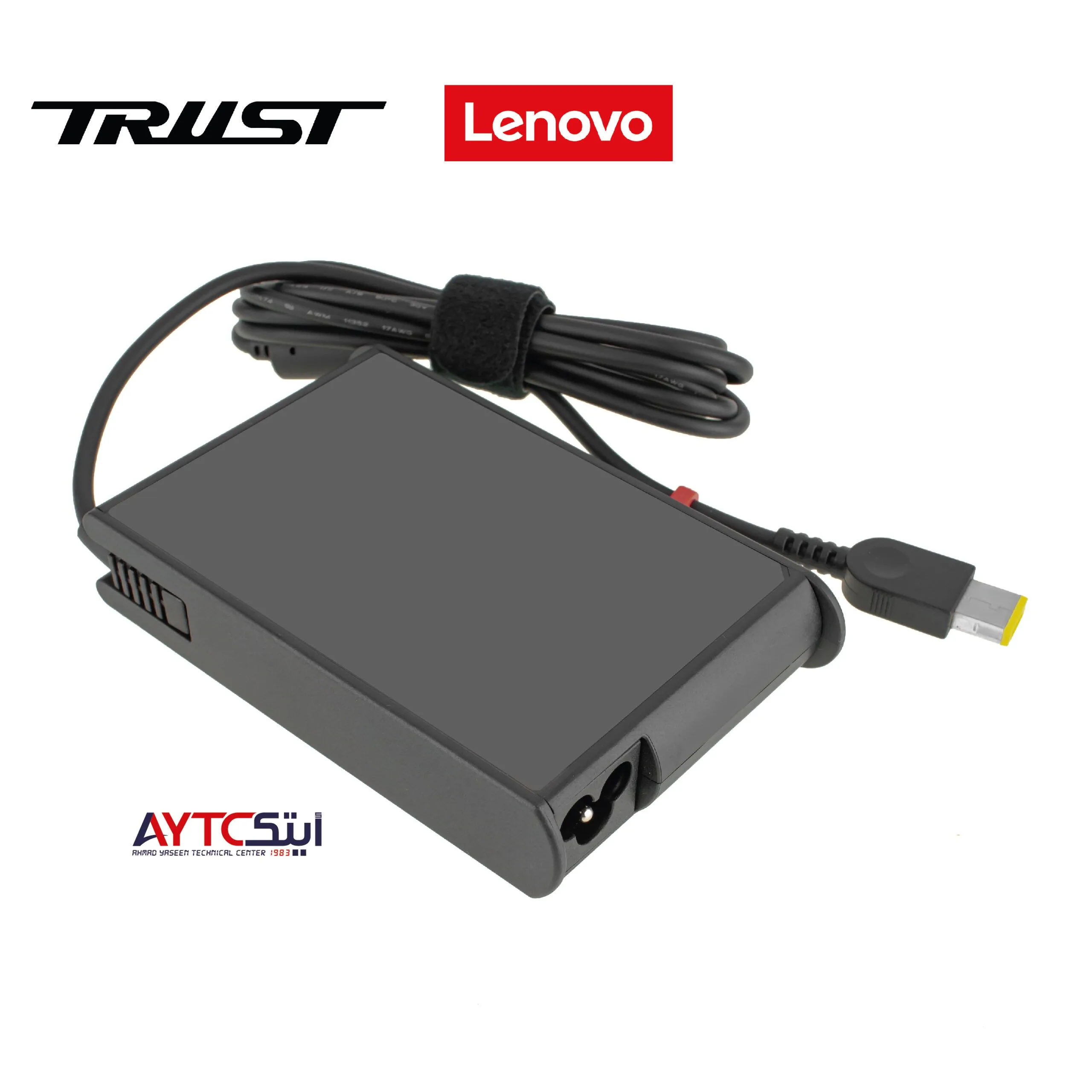 شاحن لابتوب ألعاب متوافق A+ Trust لأجهزة Lenovo قدرة 135 واط 20 فولت - 6.75 أمبير / رأس USB أصفر